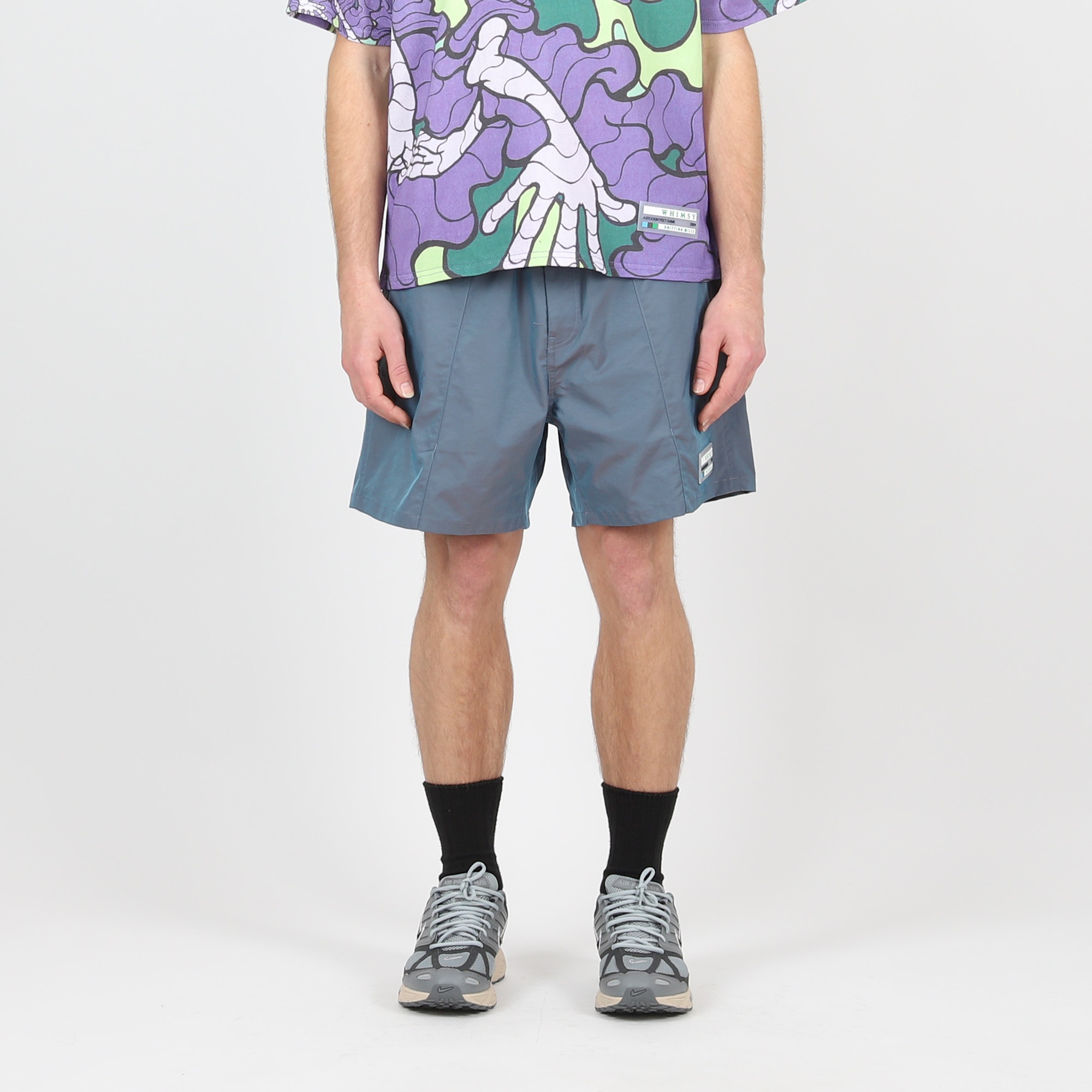 Iridescent Tang Pang Shorts - Navy product photo