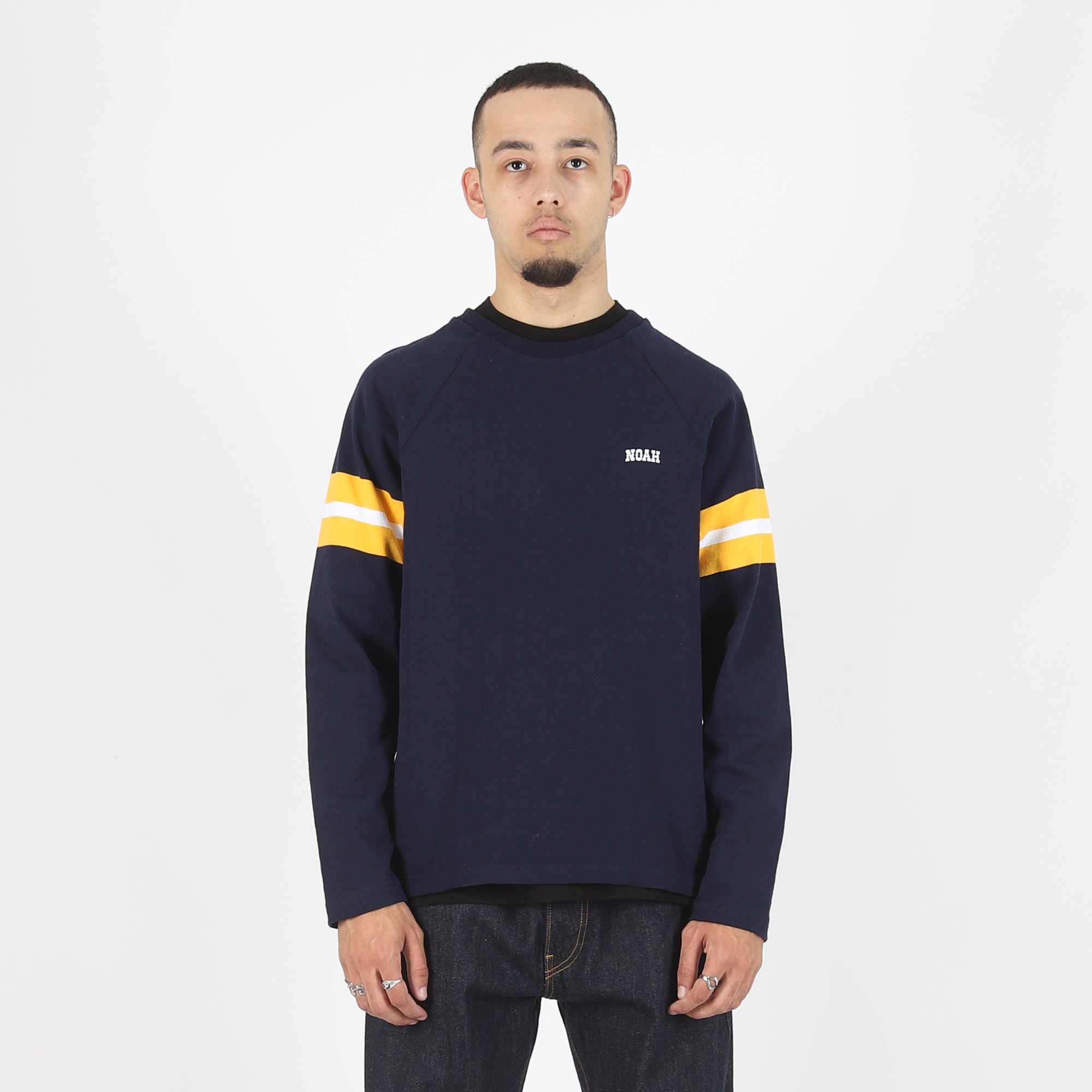 Raglan Practice Top - Navy/Gold/White product photo