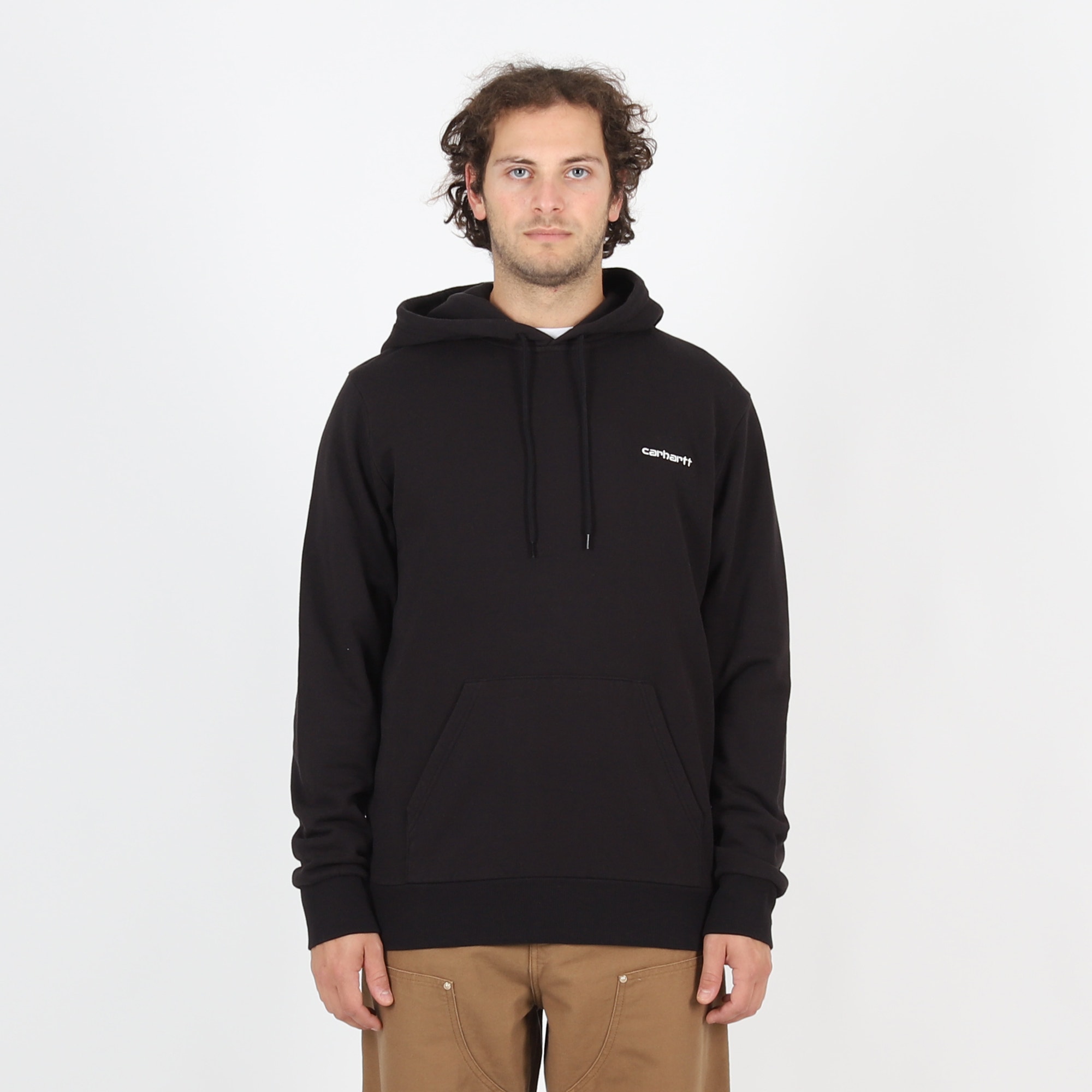 Hooded Script Embroidery Sweat product photo