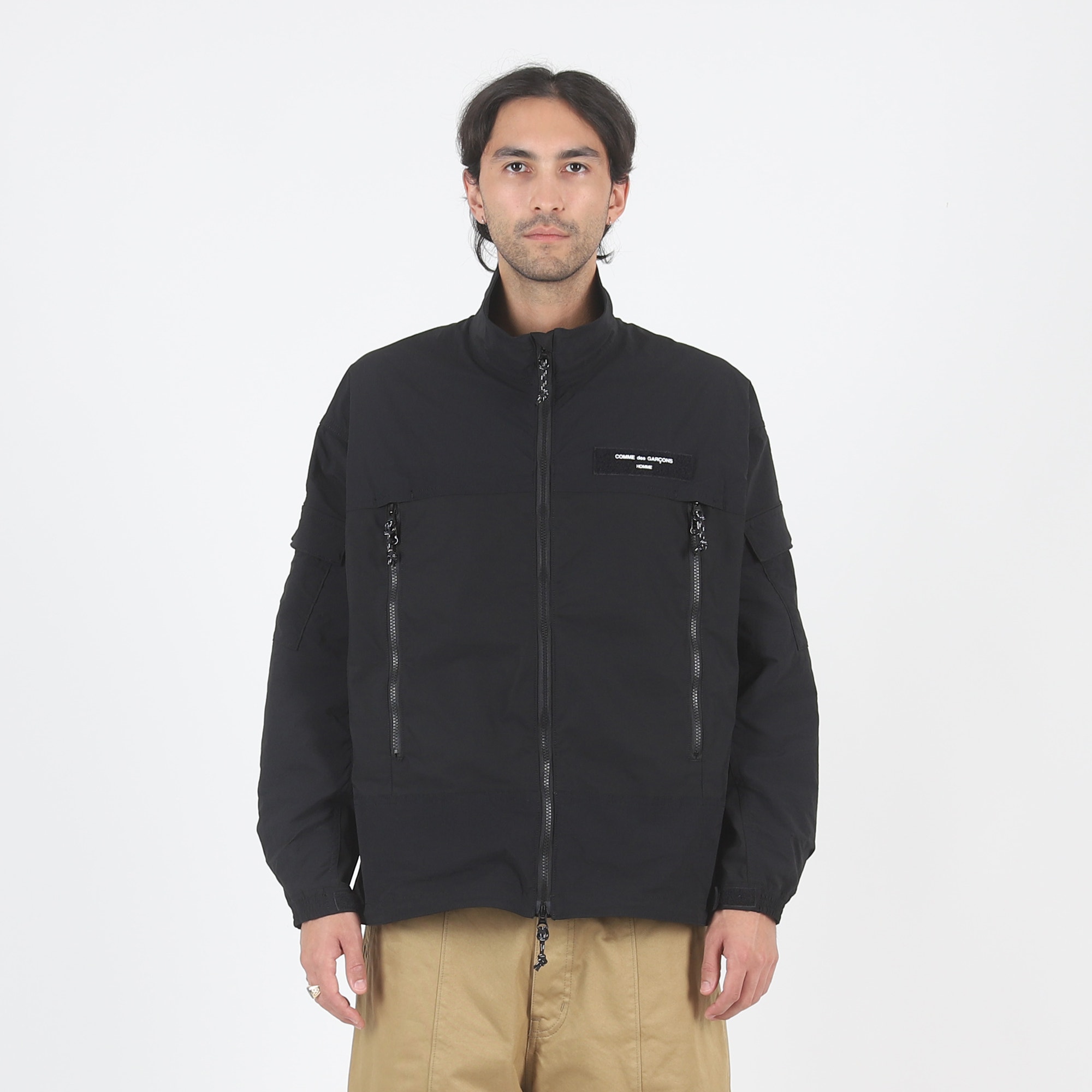 Oxford Nylon Typewriter Jacket - Black product photo