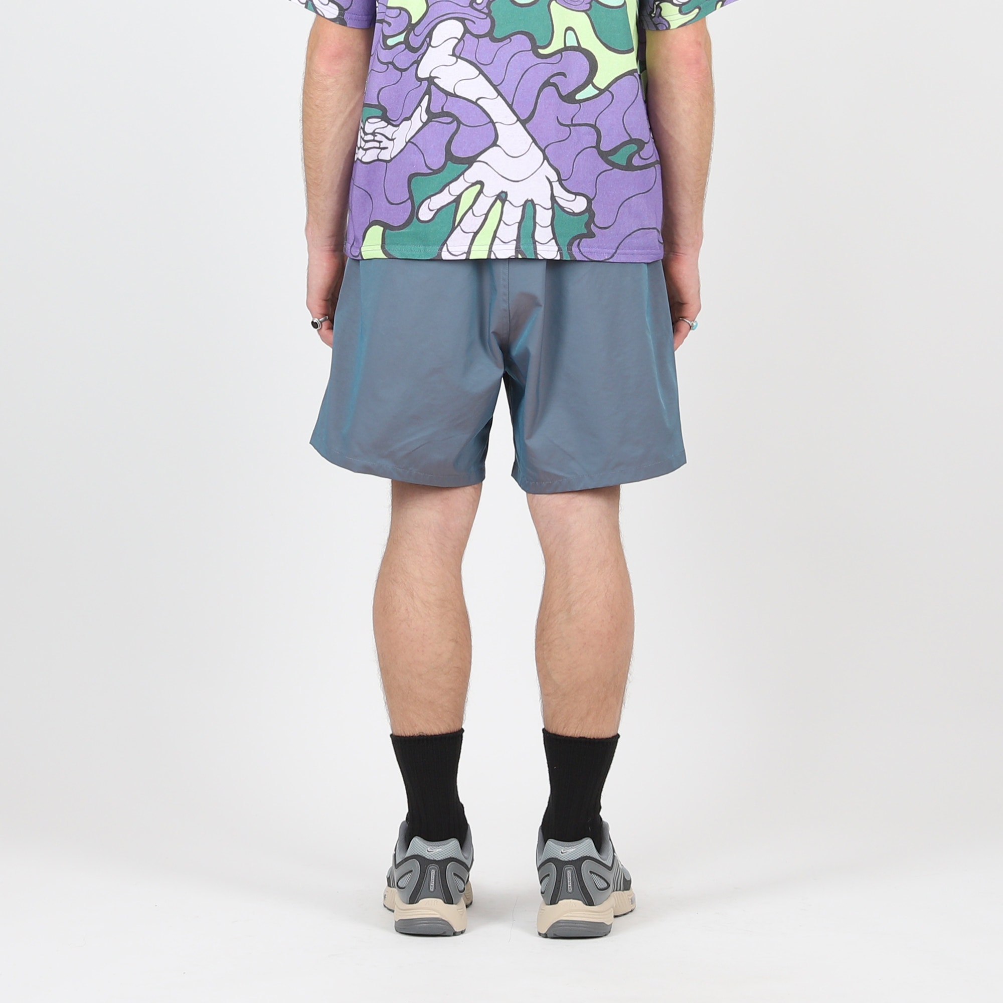Iridescent Tang Pang Shorts - Navy product photo