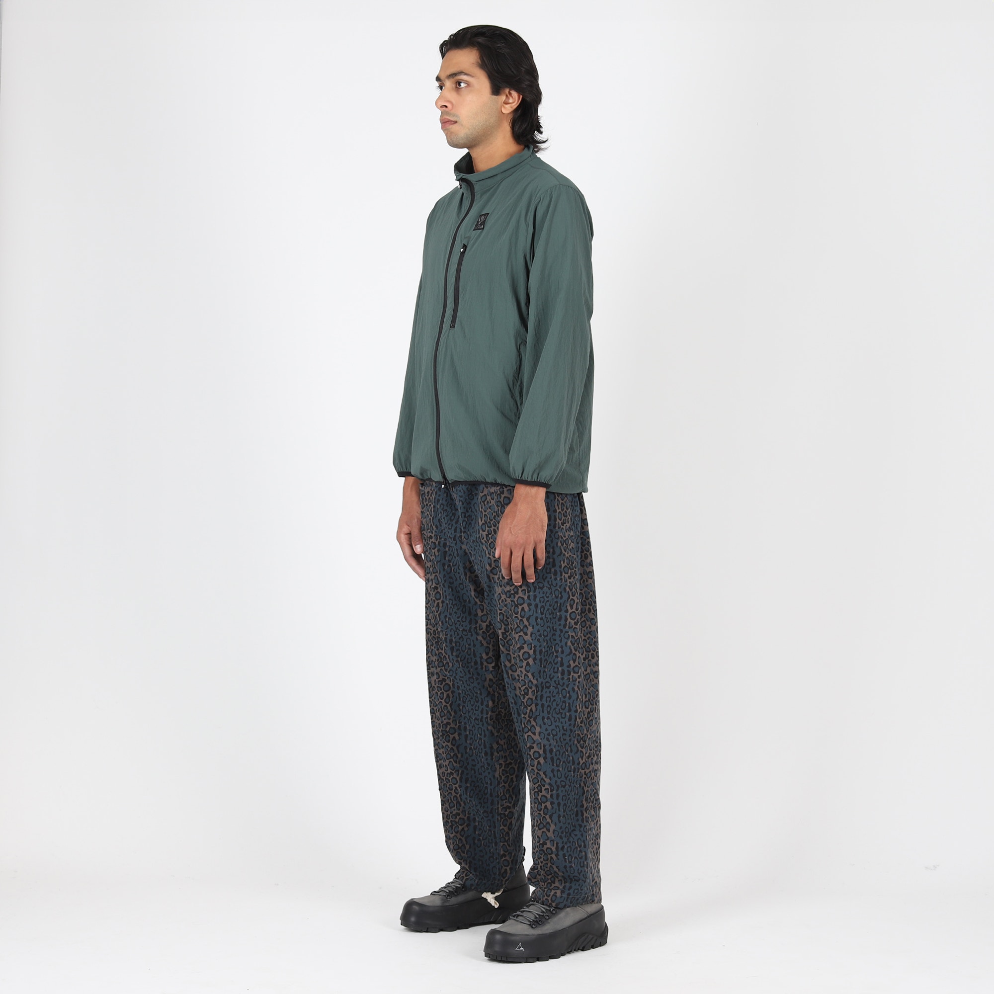 Nylon Typewriter Packable Jacket - Green product photo