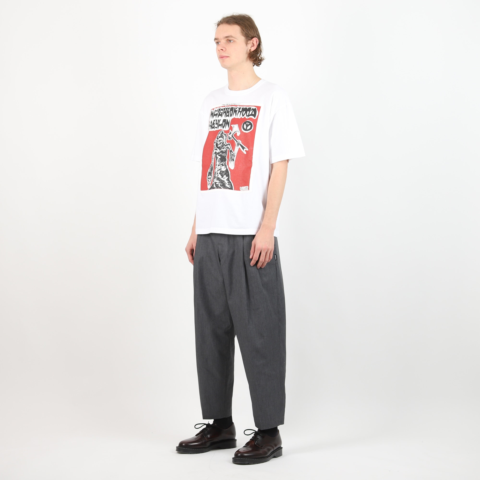 Two Tuck Pants - Charcoal product photo