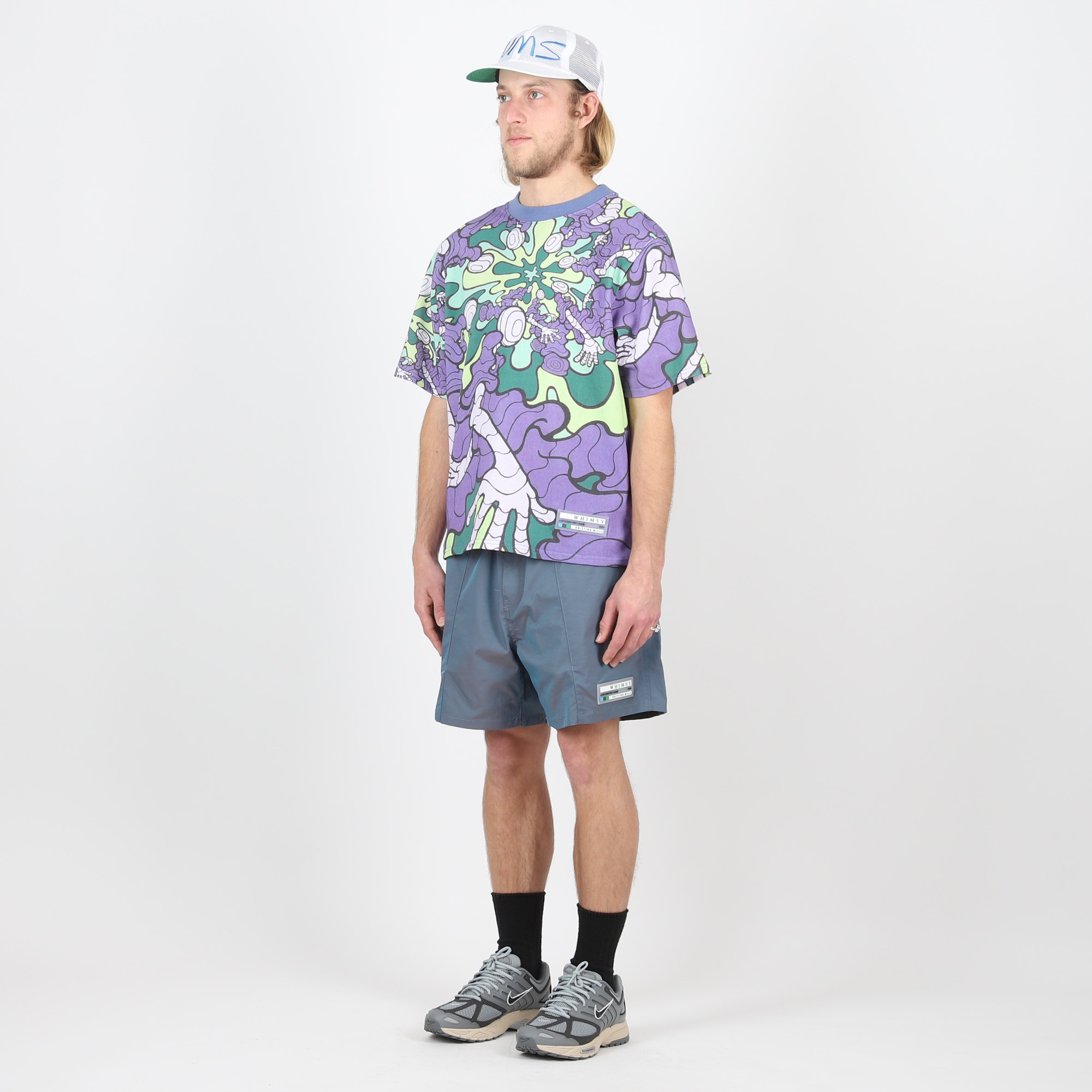 Iridescent Tang Pang Shorts - Navy product photo