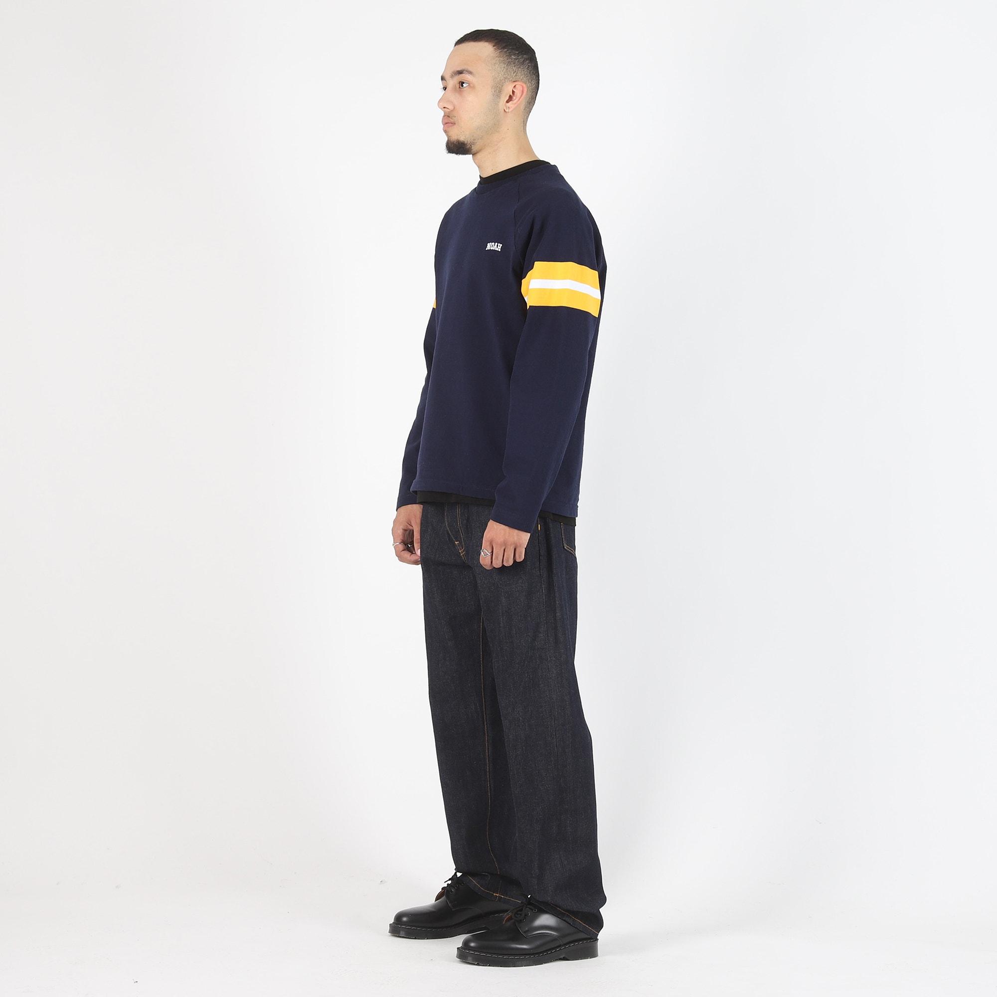 Raglan Practice Top - Navy/Gold/White product photo