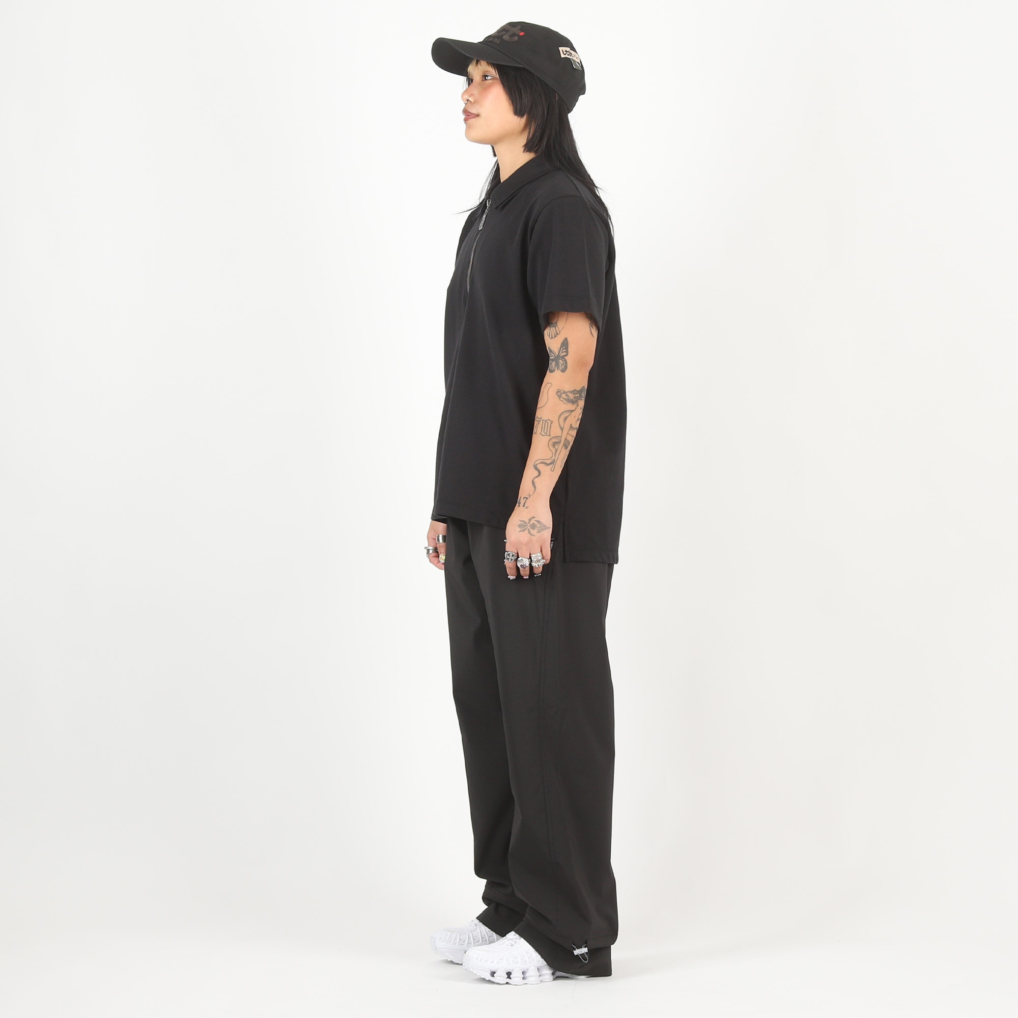 1/3 Zip Polo - Black product photo