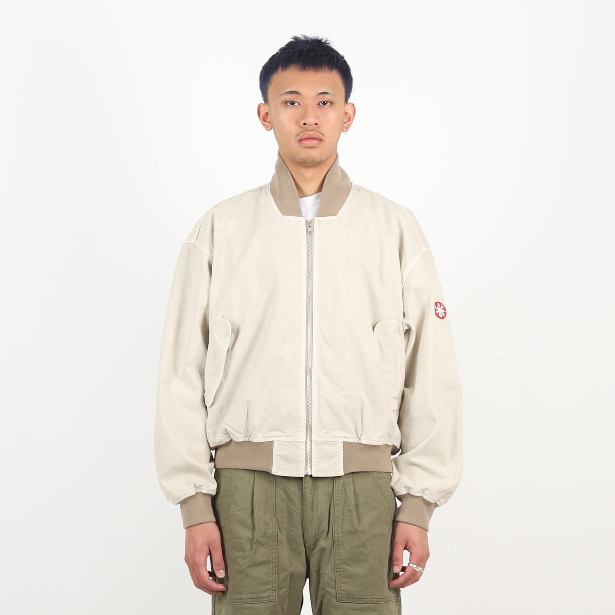 Overdye Duck Zip Jacket - Beige product photo
