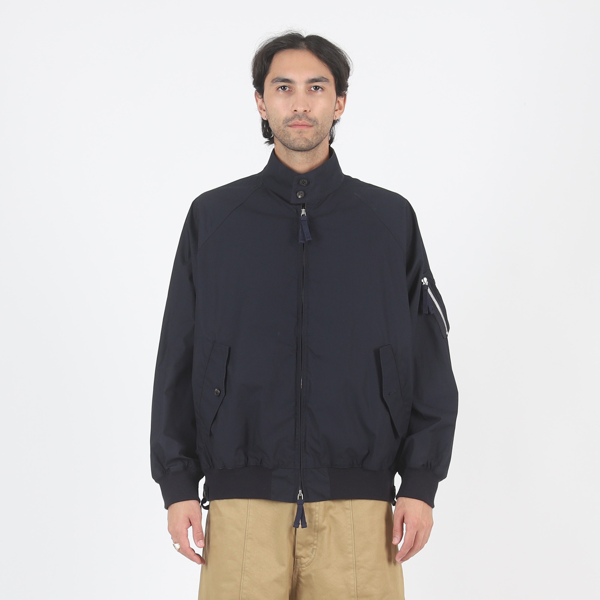 Typewriter Garment Washed Jacket - Navy product photo