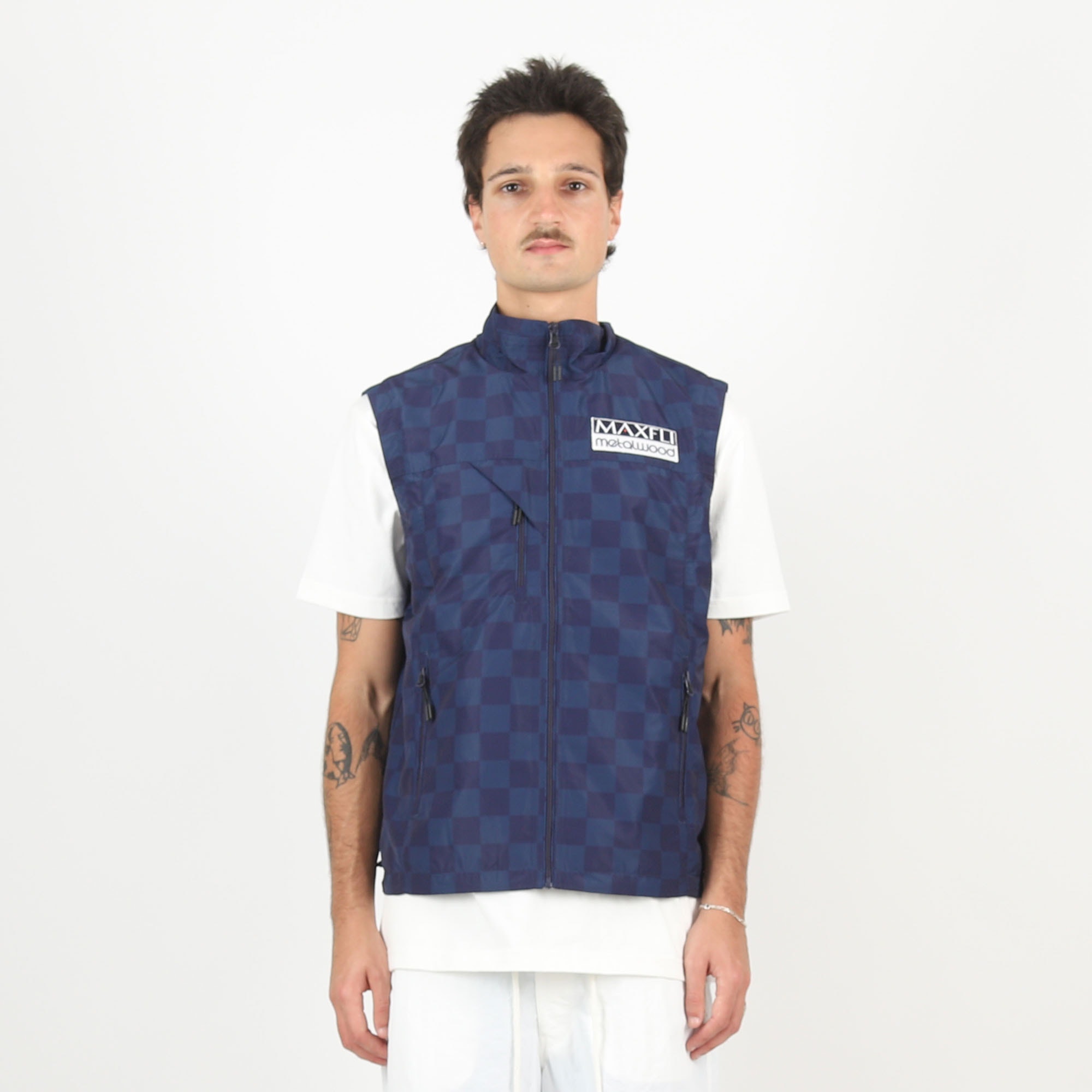Maxfli Checkered Tech Vest - Blue product photo