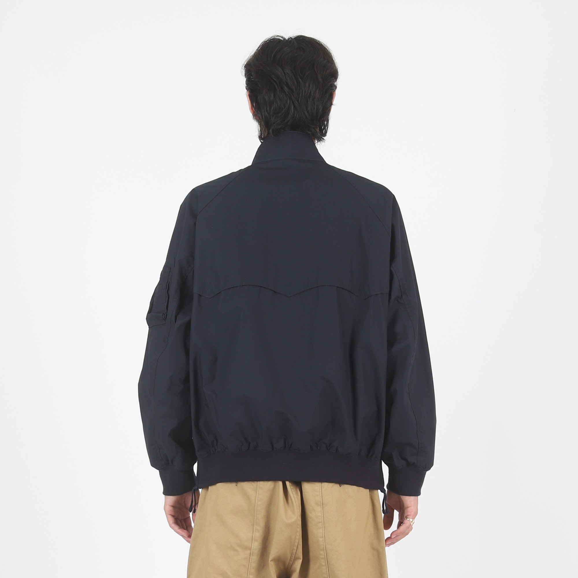 Typewriter Garment Washed Jacket - Navy product photo