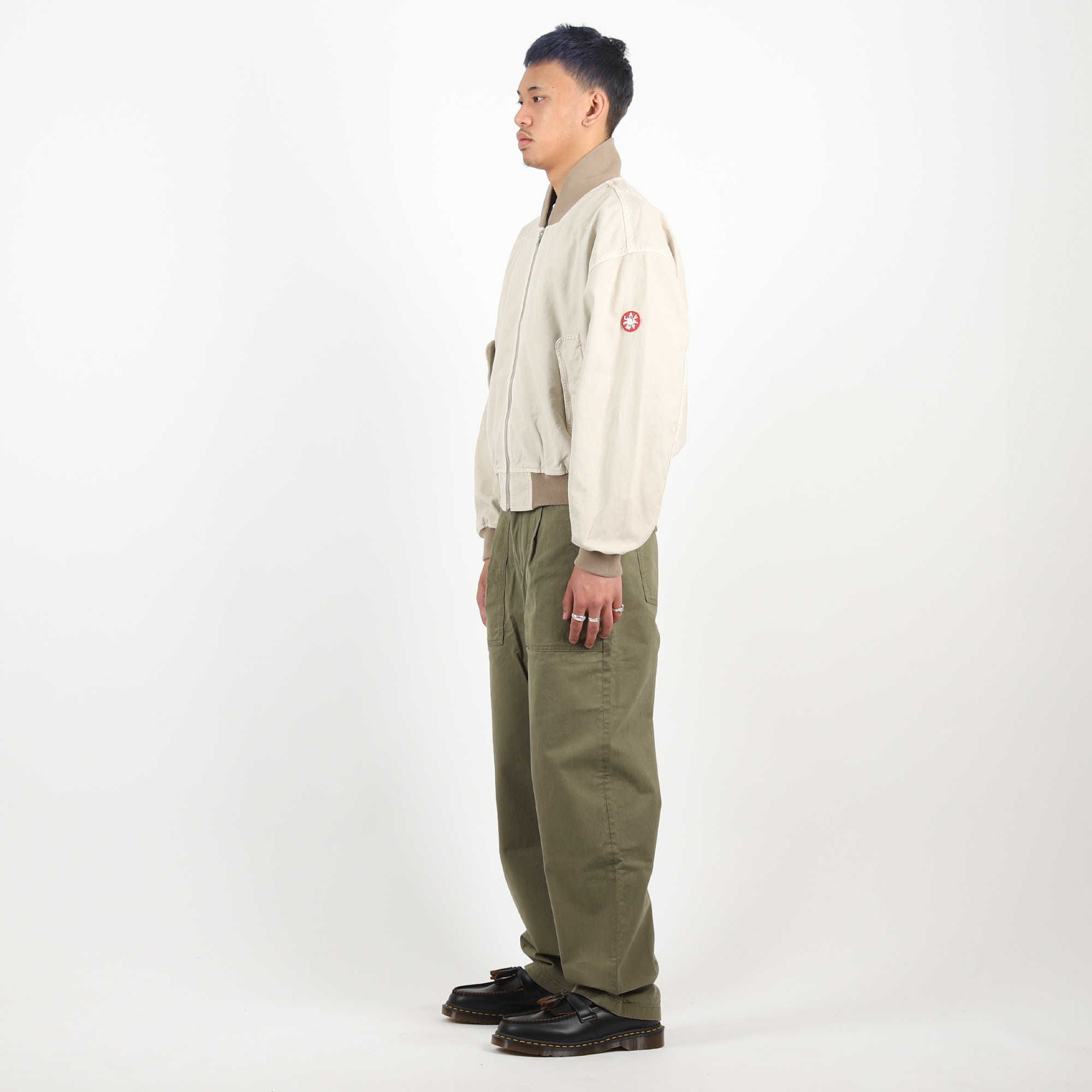 Overdye Duck Zip Jacket - Beige product photo