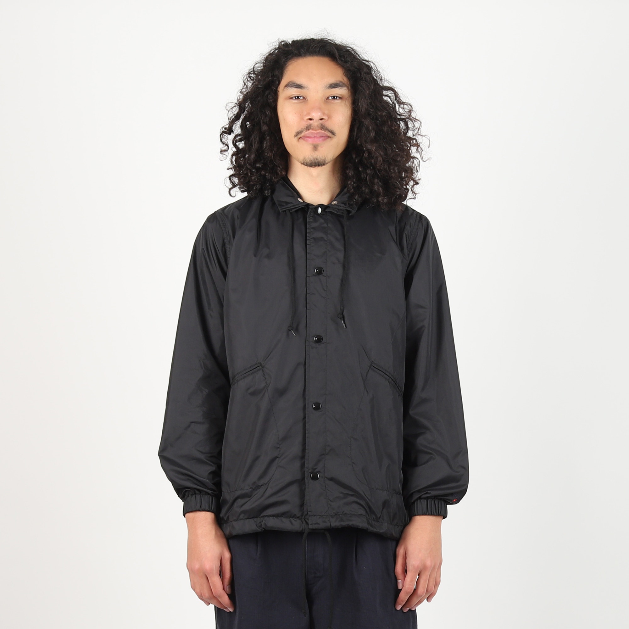 Hooded Coaches Jacket - Black product photo