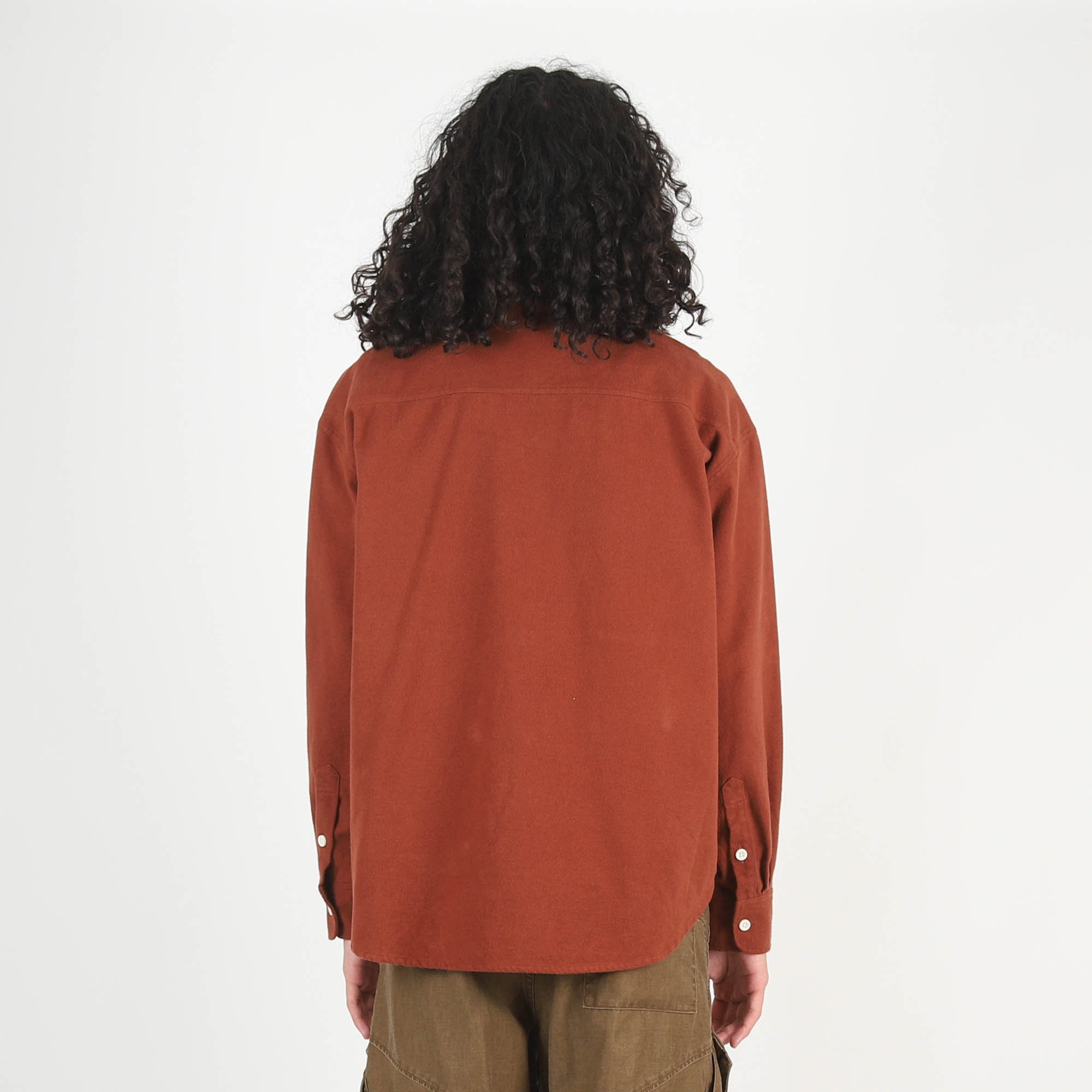 Flannel Big Shirt - Brown product photo