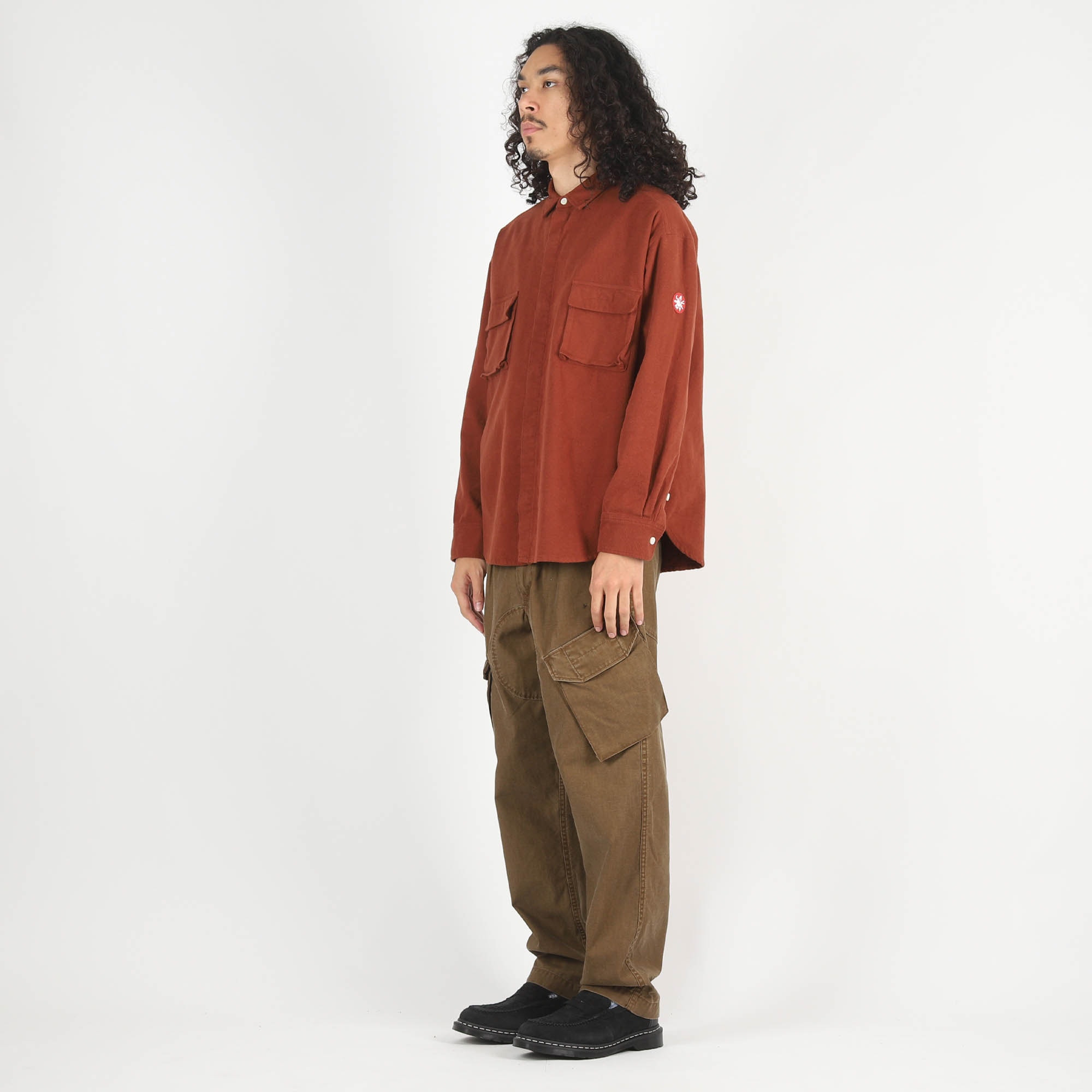 Flannel Big Shirt - Brown product photo