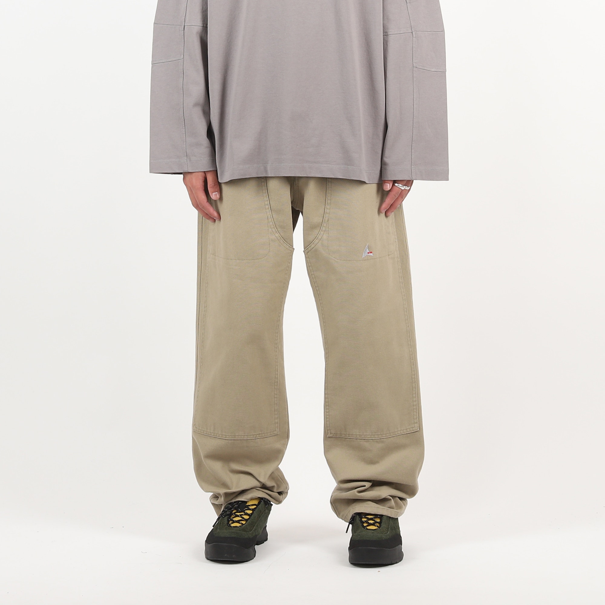 Canvas Cotton Trouser - Taupe product photo