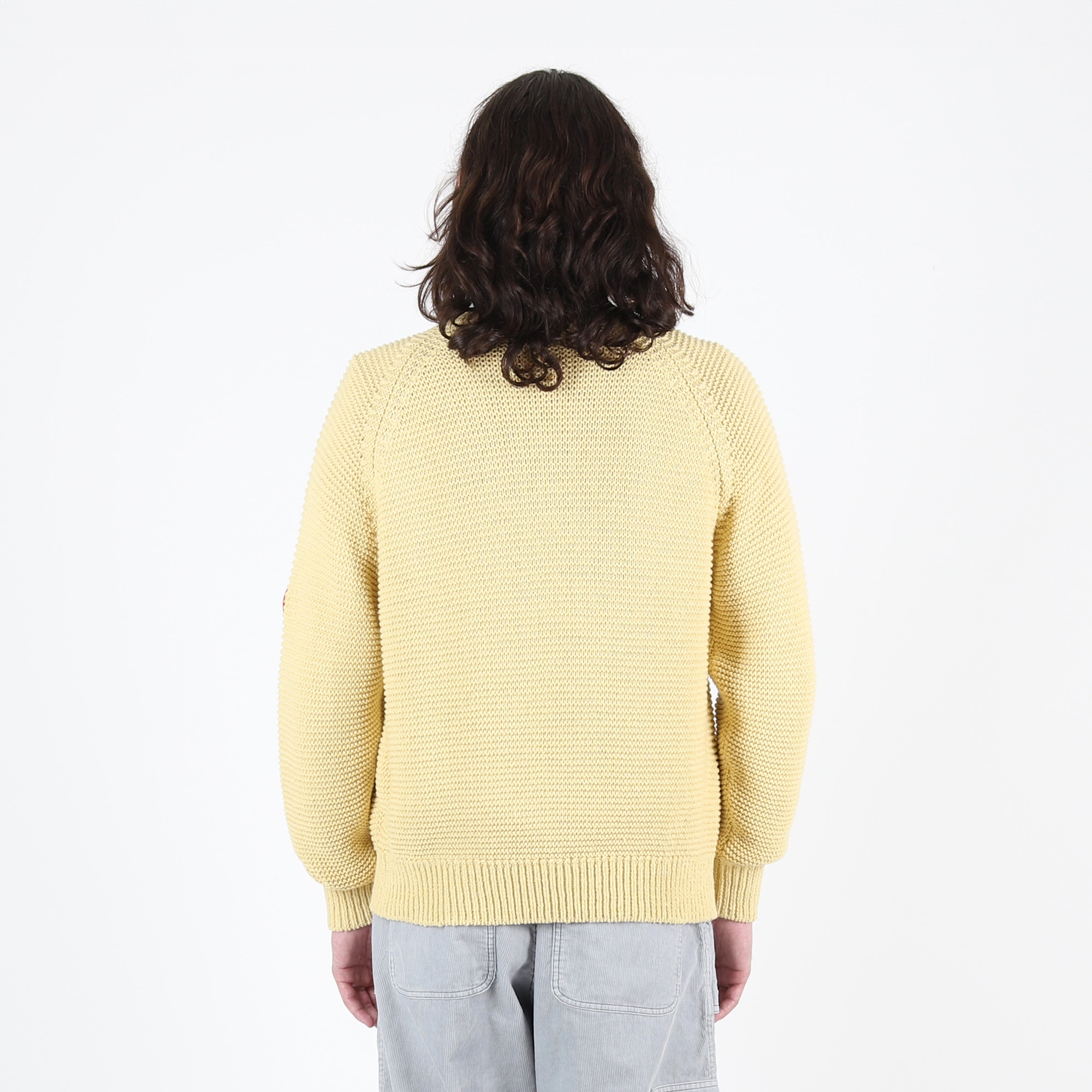 Raglan Sleeve Cotton Knit - Beige product photo