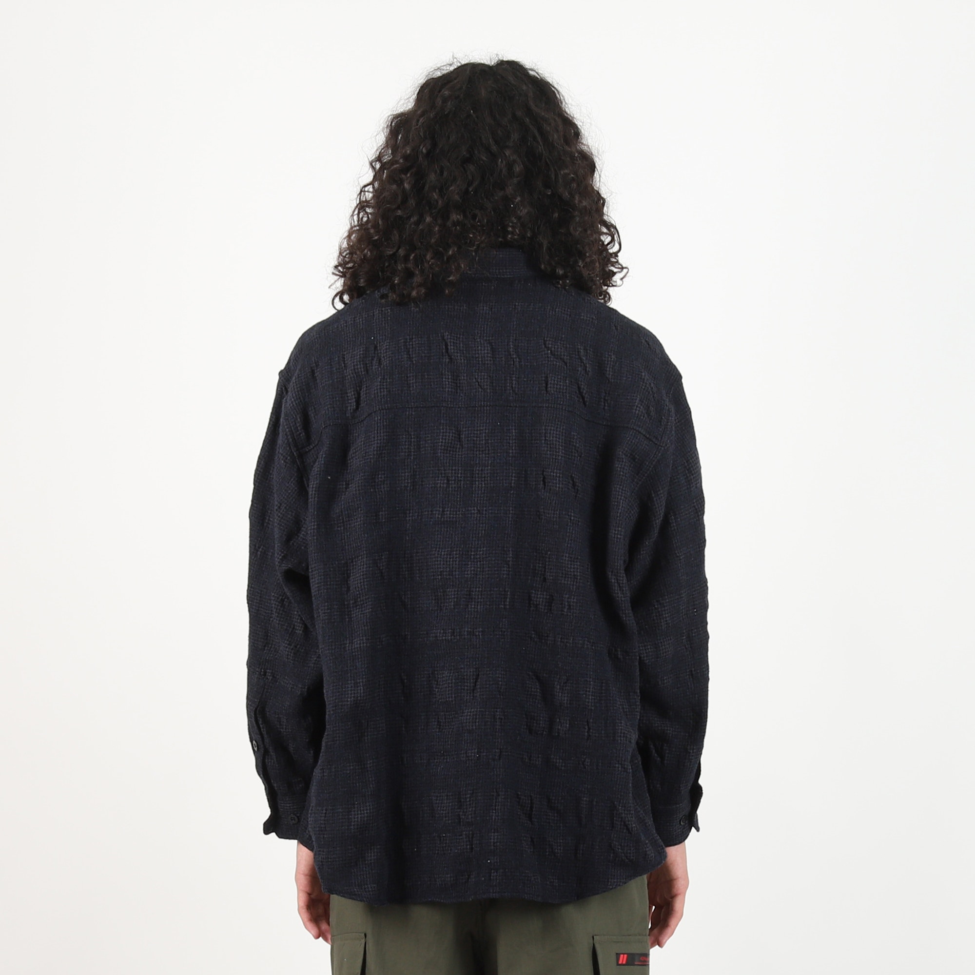TXT WOCT Twill LS Shirt - Navy product photo