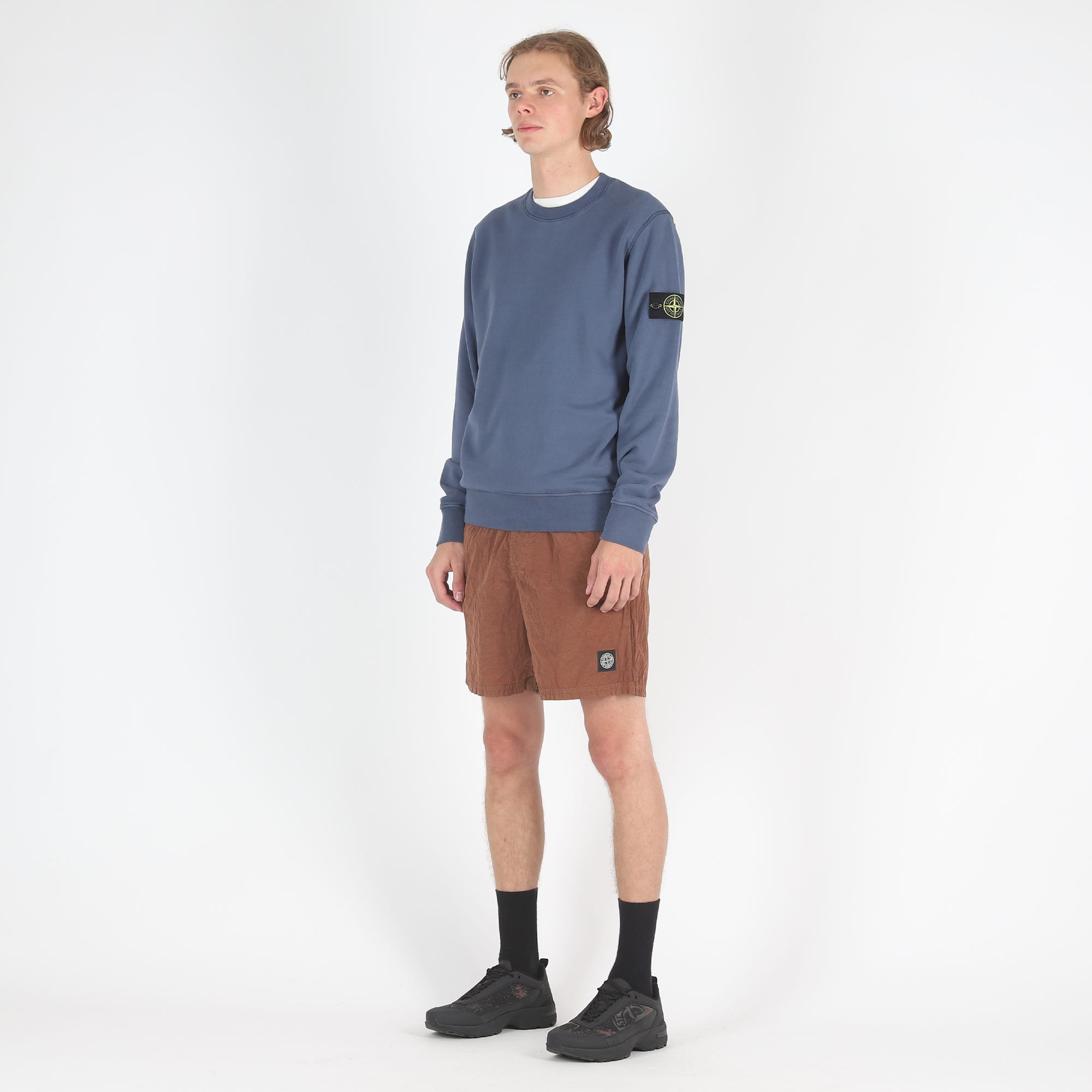 Stone island sweatshirt dark 2025 blue