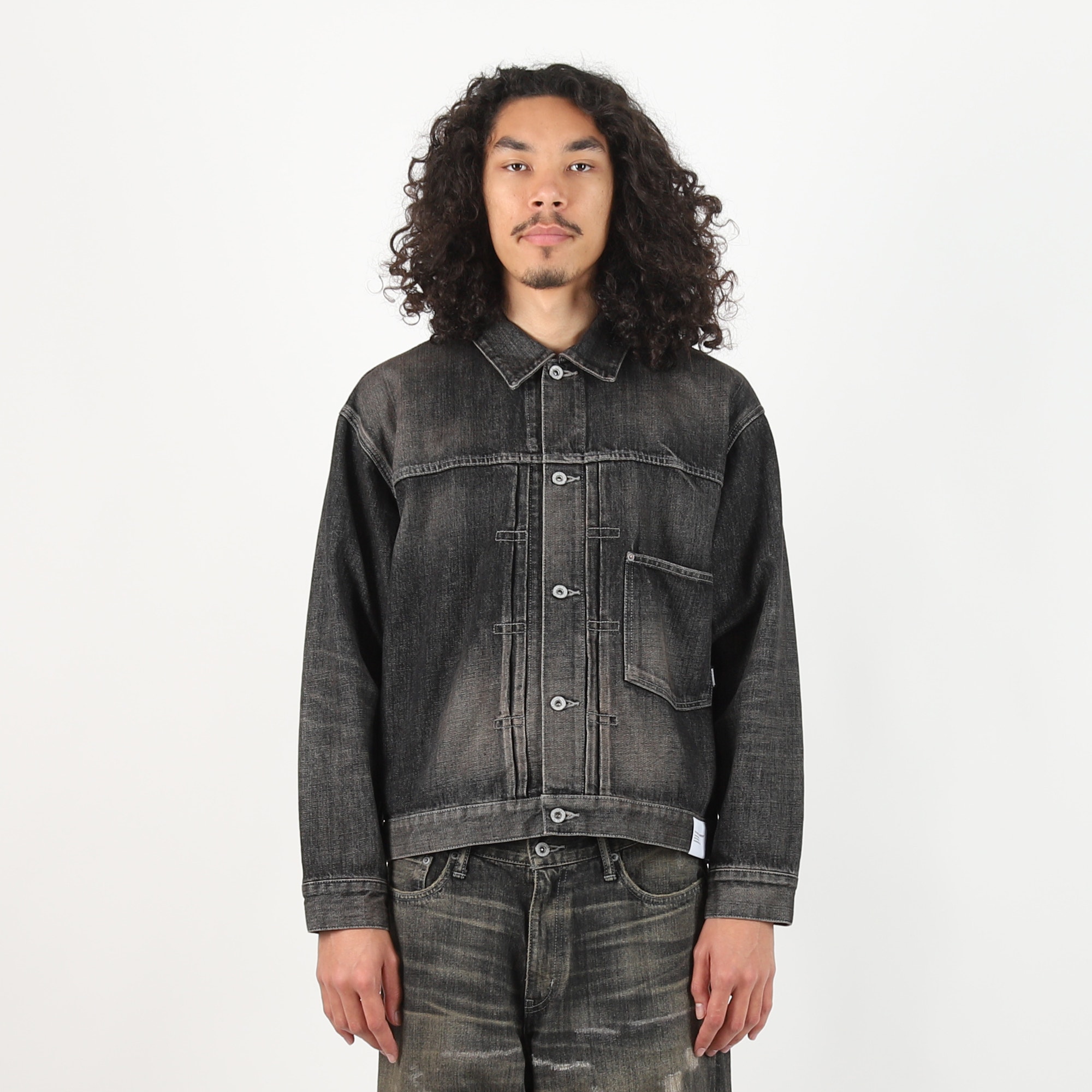 Washed Denim Type-1 Jacket - Black product photo