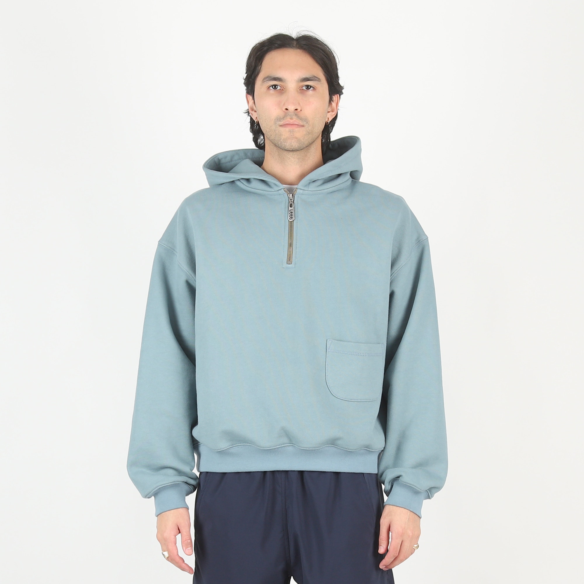 1/3 Zip Hoodie - Pond Water product photo