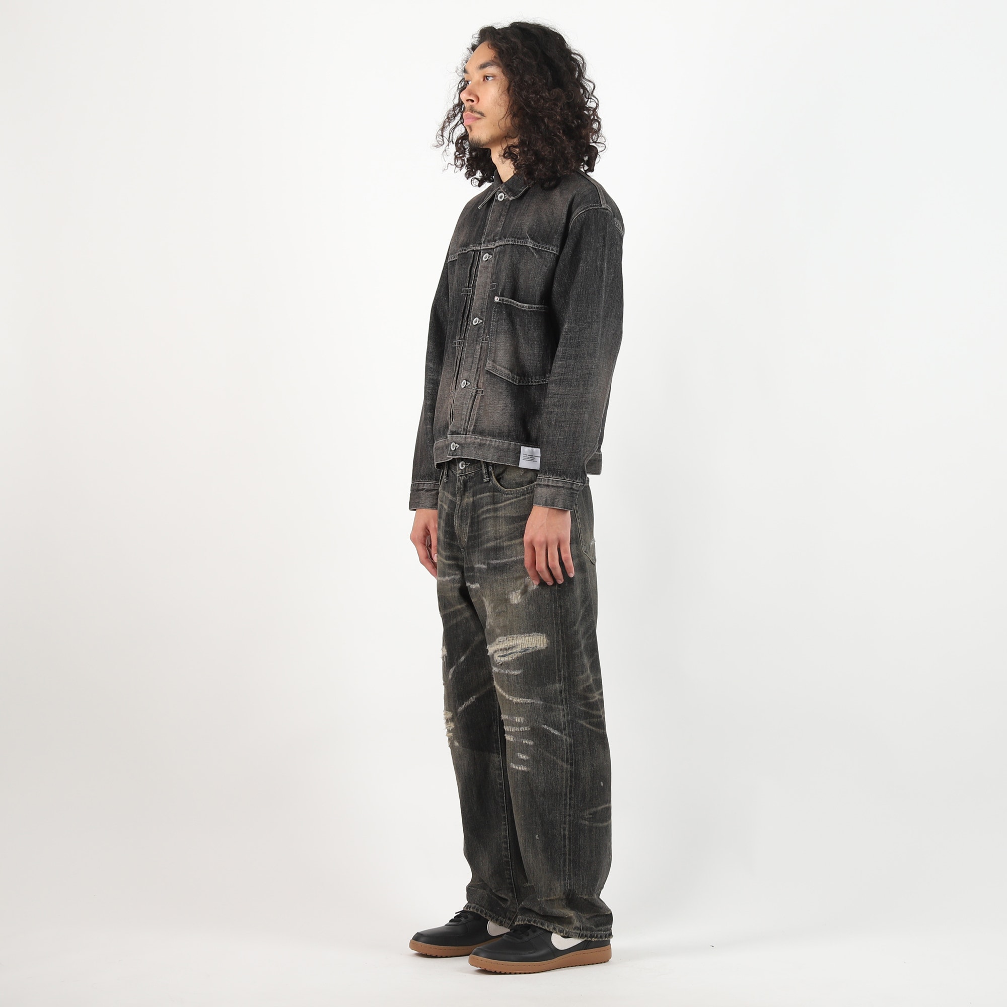 Washed Denim Type-1 Jacket - Black product photo