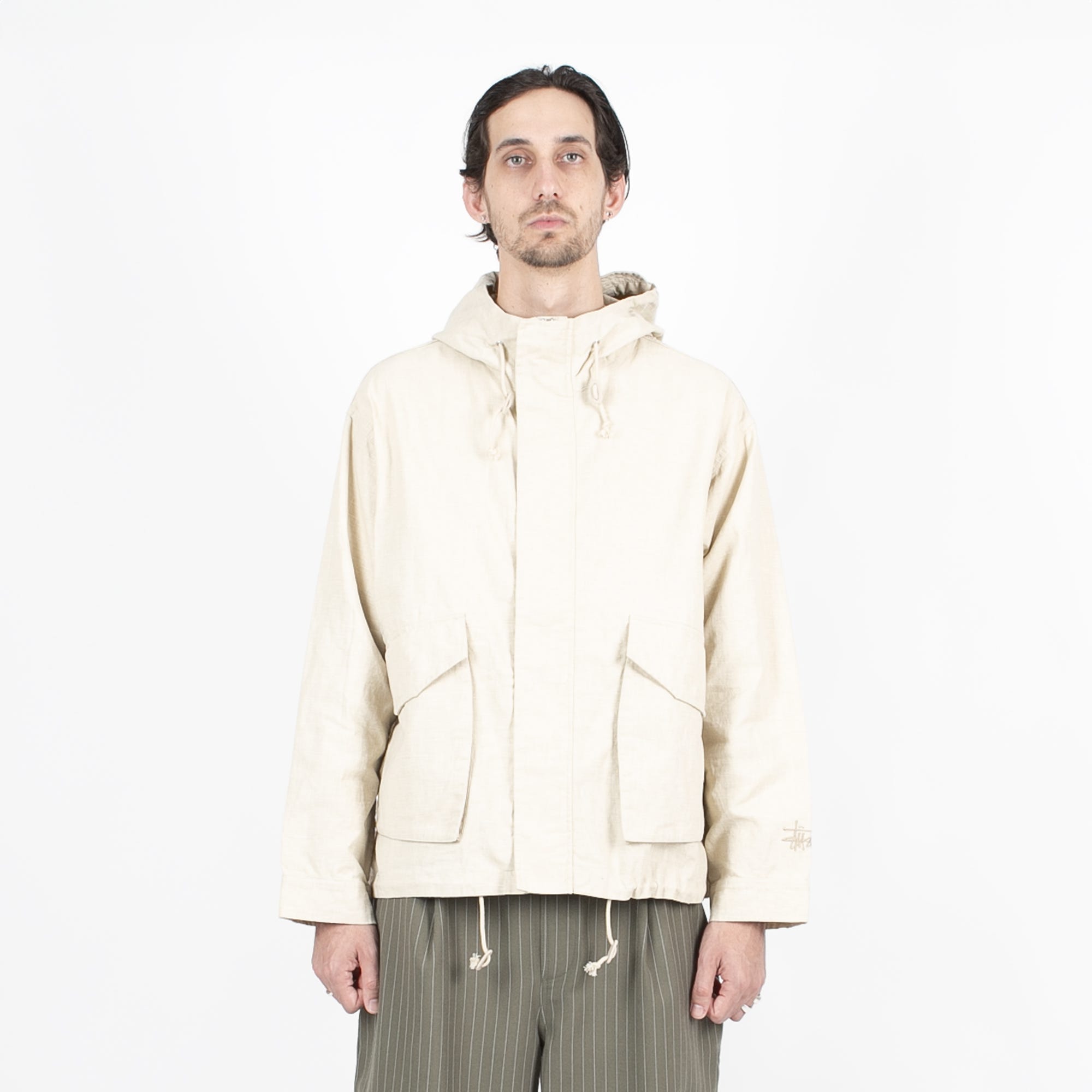 STUSSY】☆パーカー☆ SHORT PARKA WAXED LINEN (STUSSY/ジャケットその他) 105680285【BUYMA】