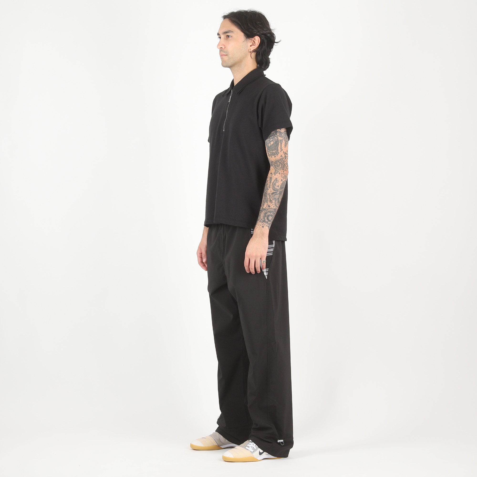 1/3 Zip Polo - Black product photo