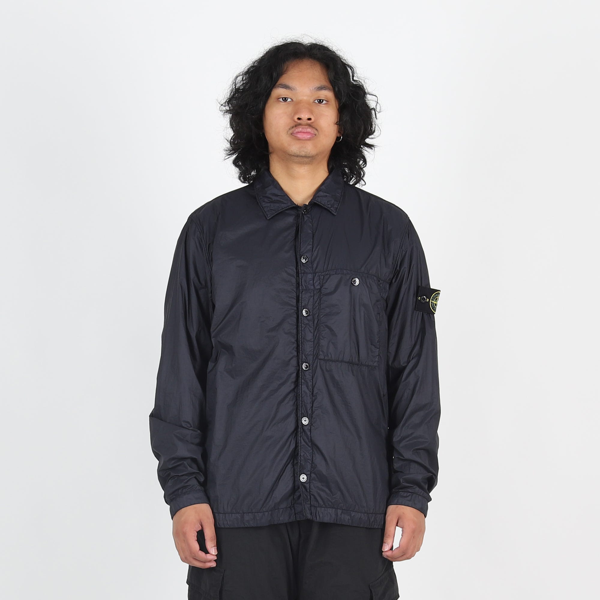 Stone island overshirt navy blue outlet