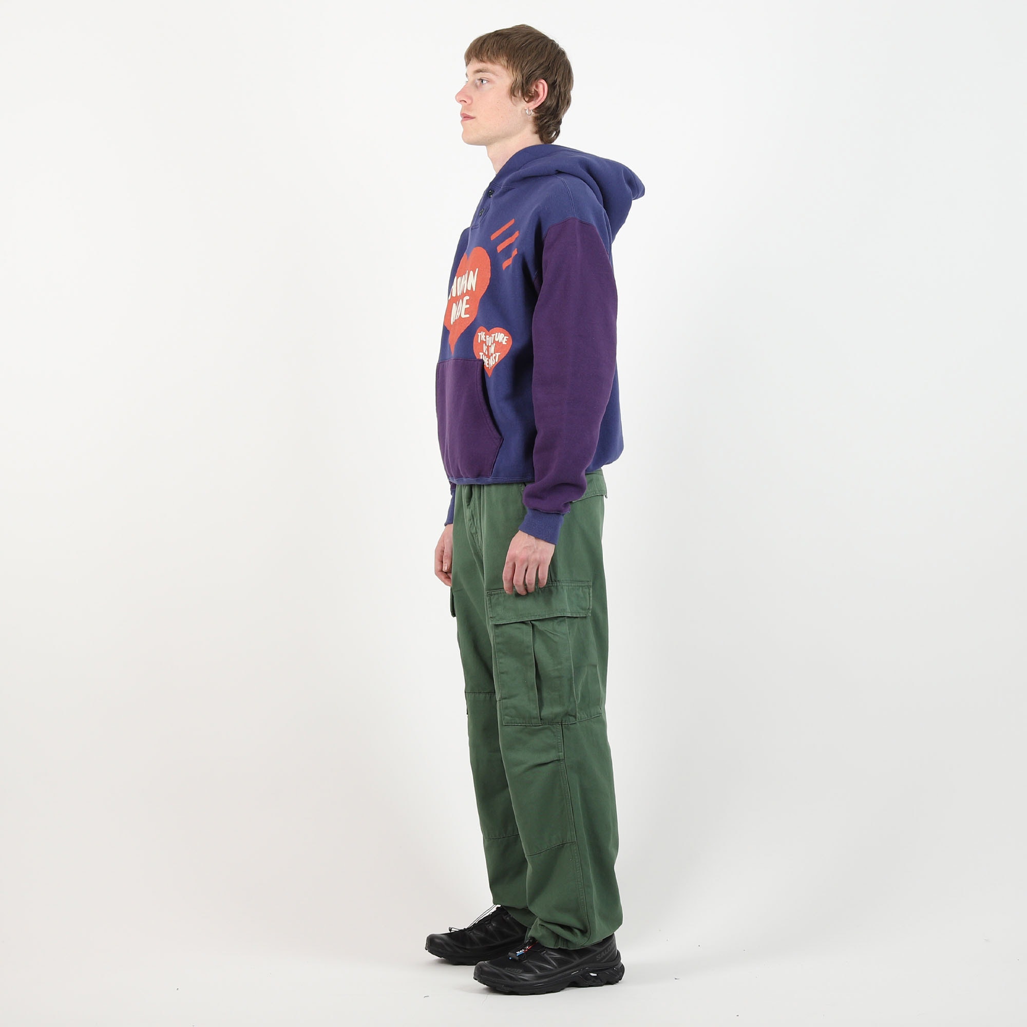 Colorblock Hoodie - Navy product photo