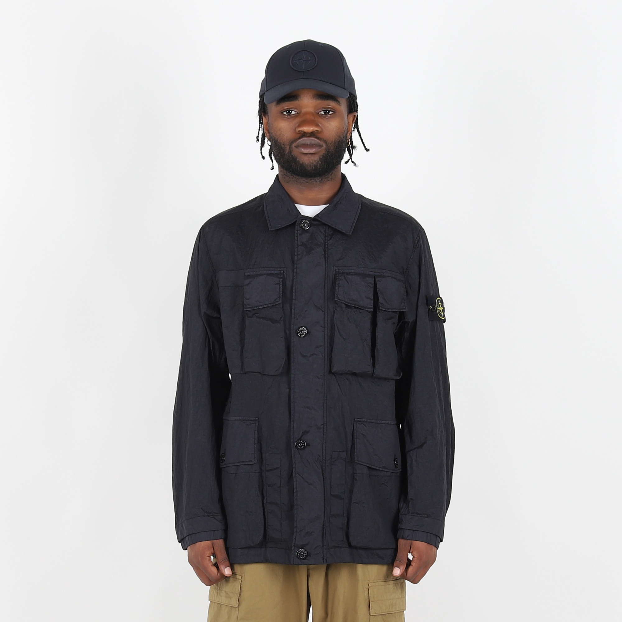 41620 Nylon Econyl Jacket - Navy Blue product photo