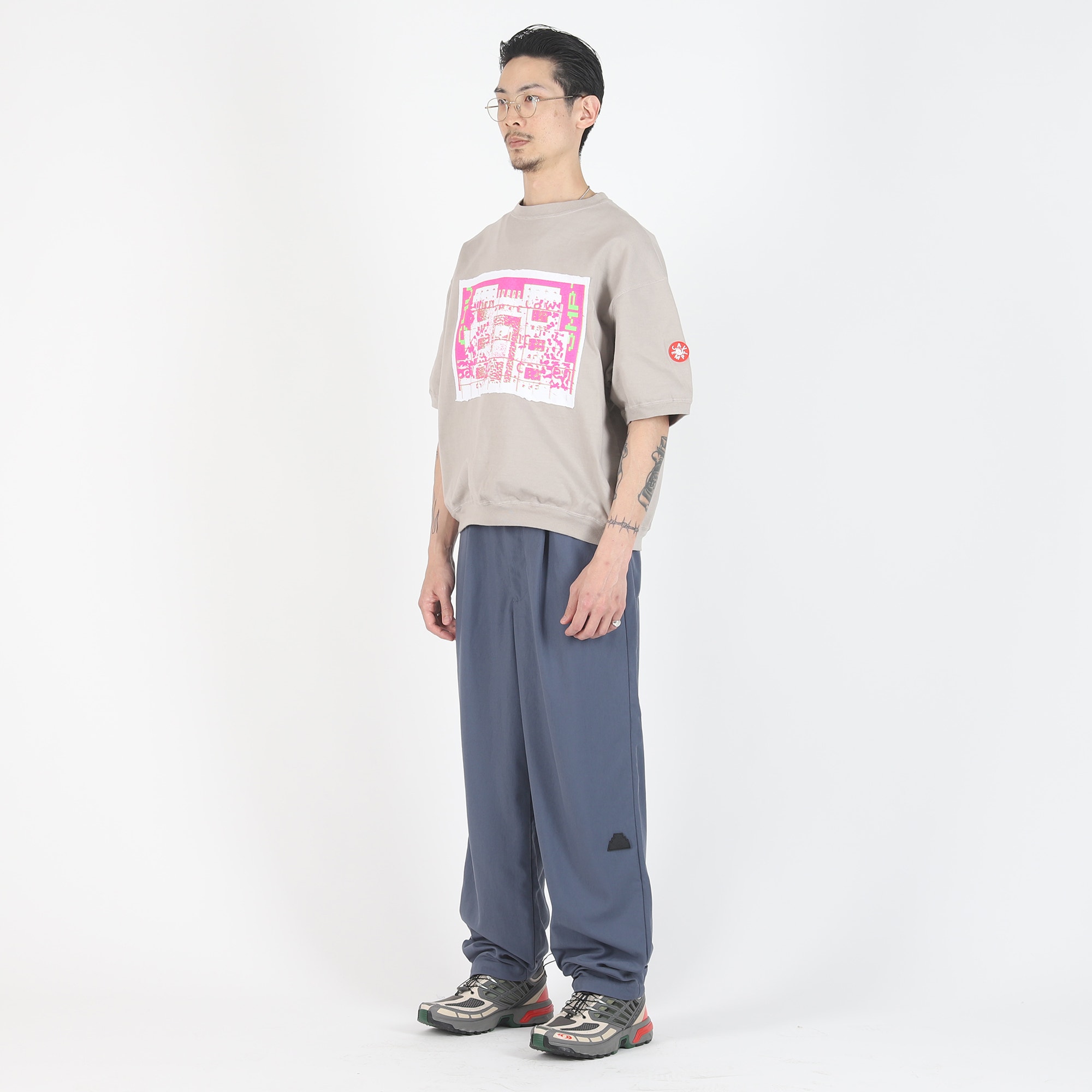 One Tuck Relax Pants - Navy product photo