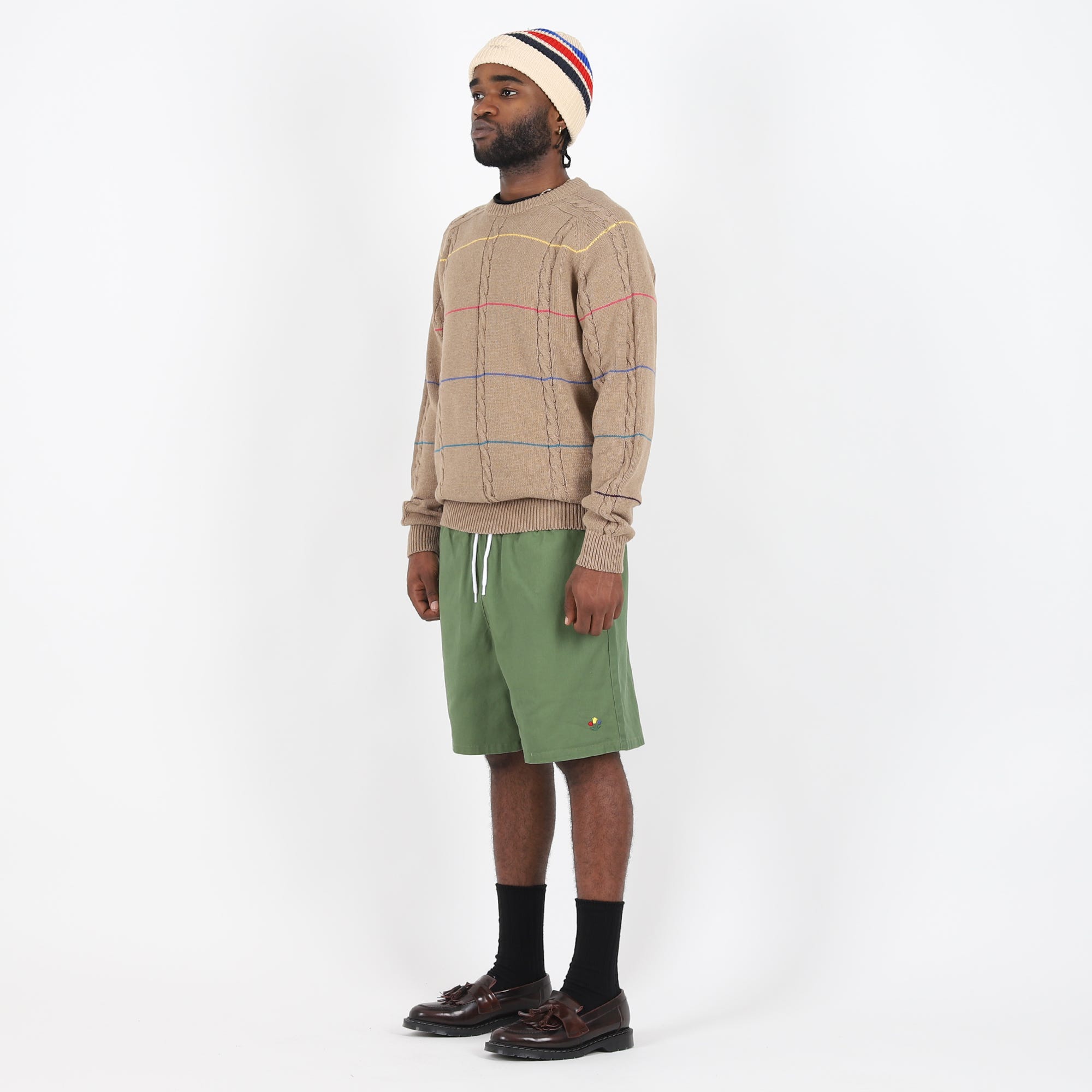 Green twill shorts new arrivals