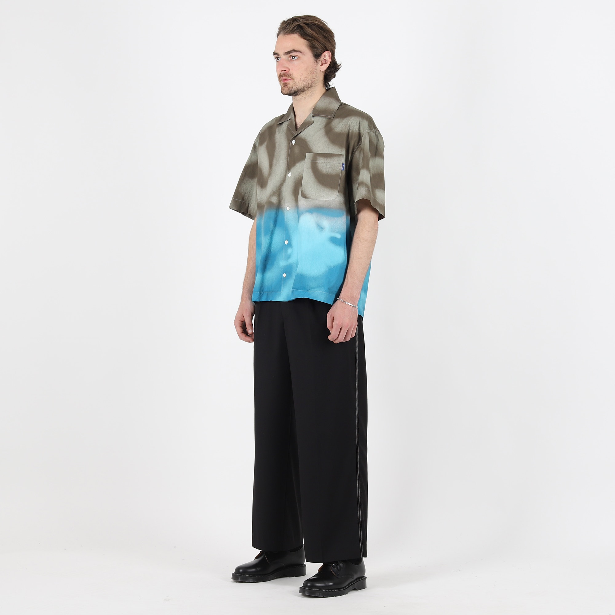 Awake x Mundo Dip Dyed Camp Shirt - Brown product photo