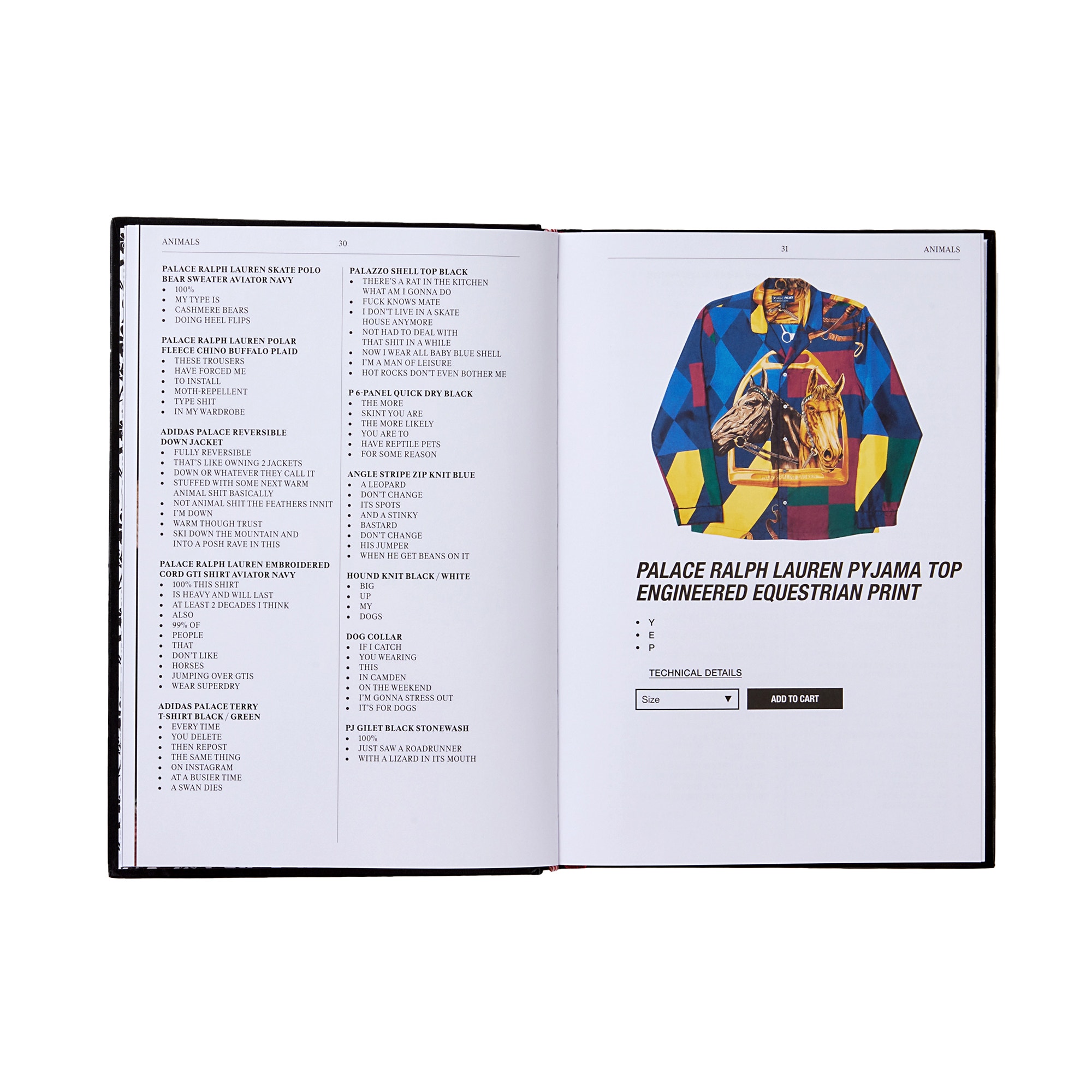 Palace Product Descriptions Book product photo