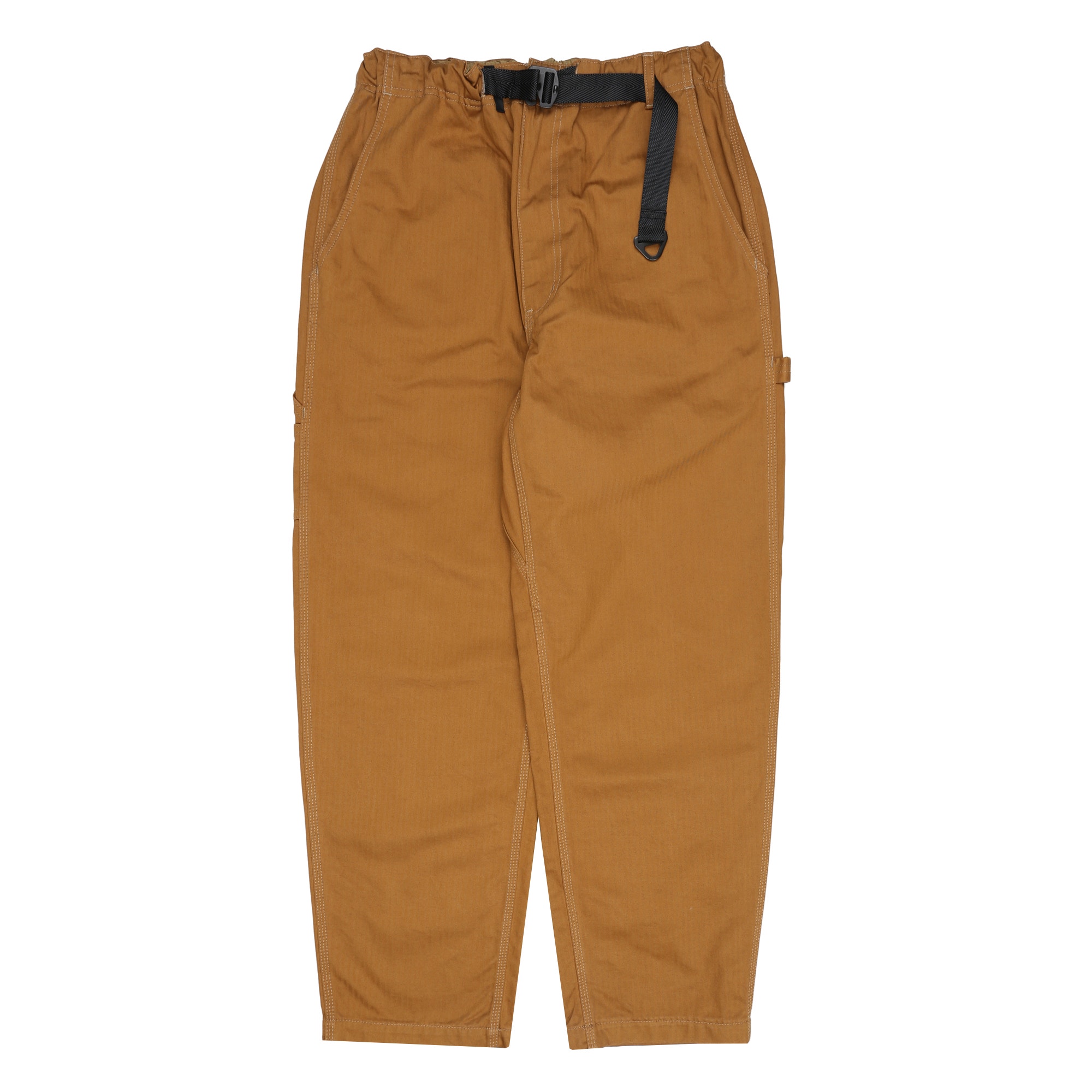 Cotton Herringbone Dyed Pant - Beige product photo