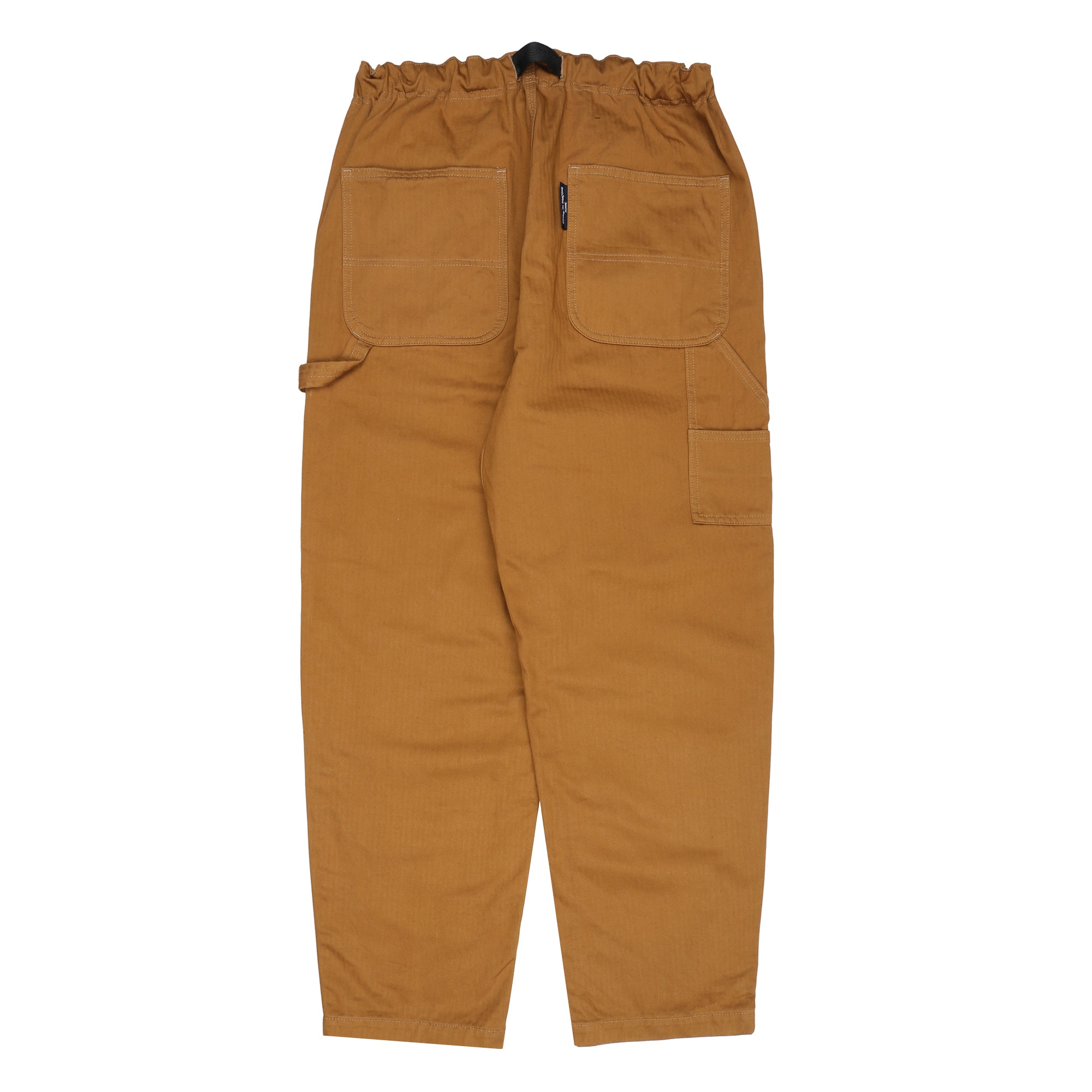 Cotton Herringbone Dyed Pant - Beige product photo