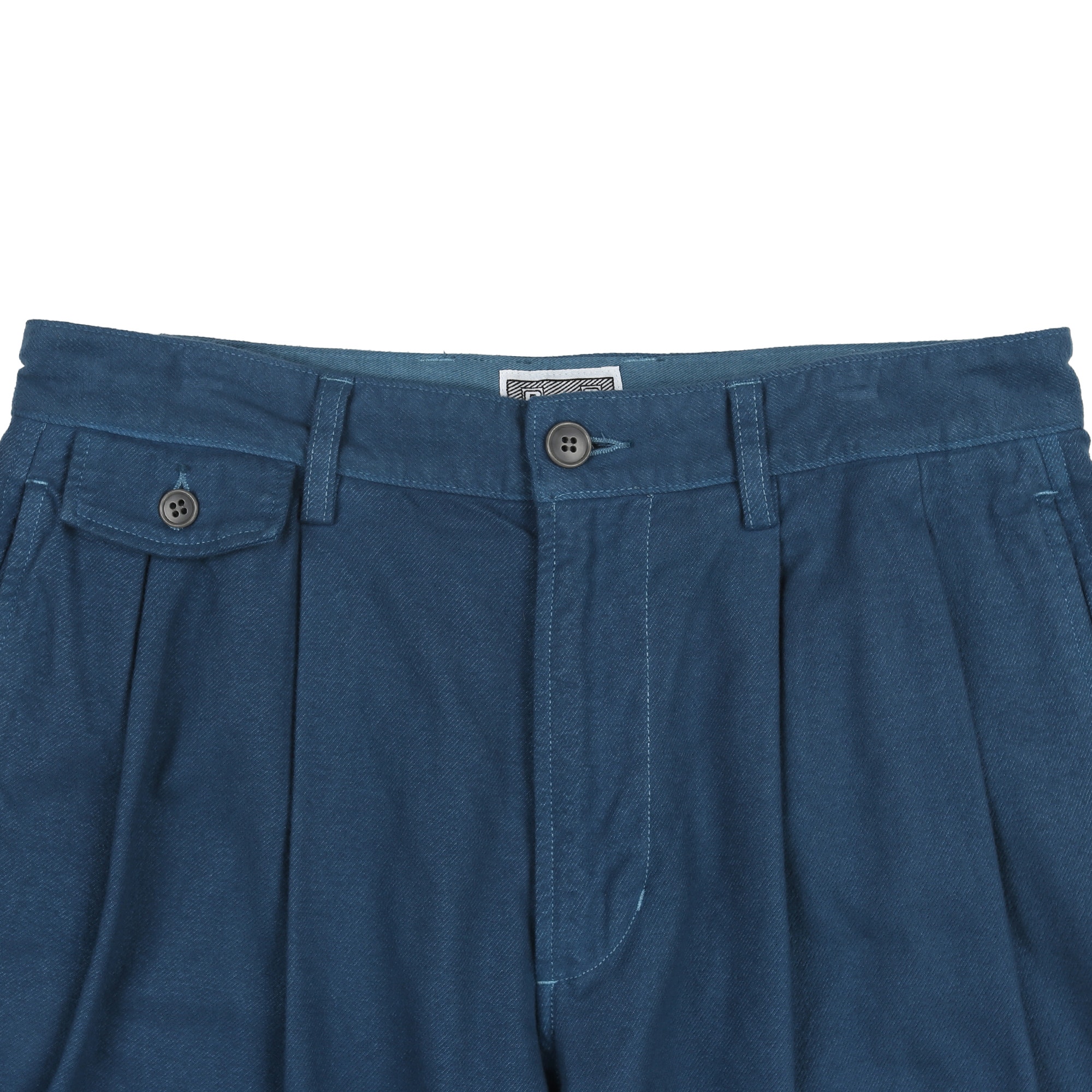 Overdye Two Tuck Pants - Blue product photo