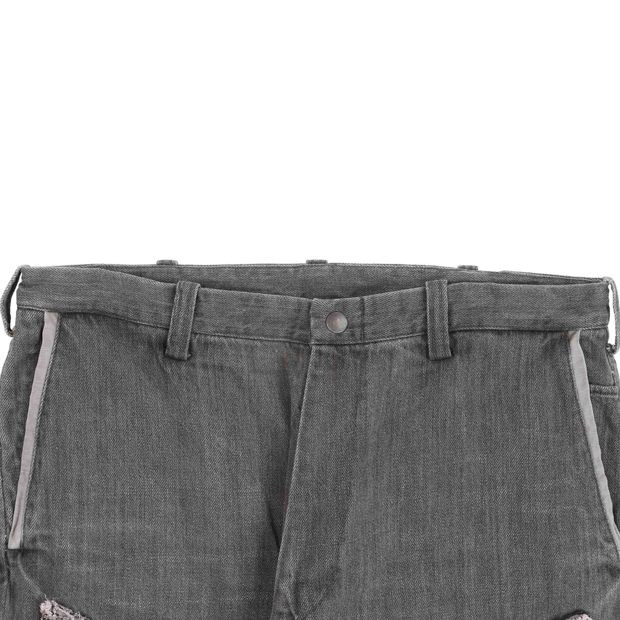 10 Pocket Double Knee Denim - Washed Black product photo