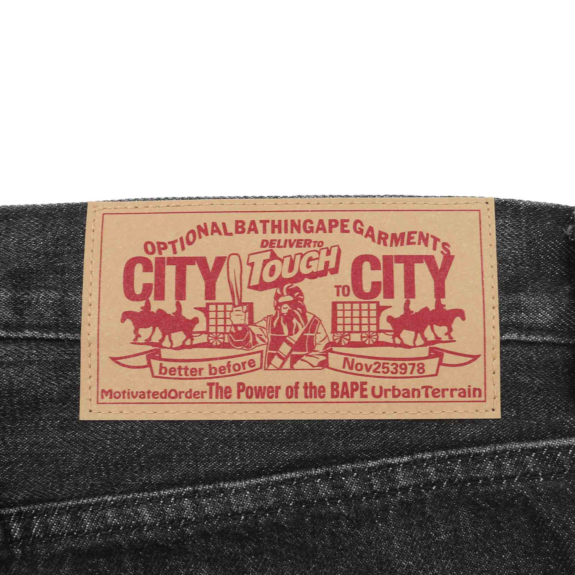 Twin Sta Relaxed Fit Denim Pants - Black product photo