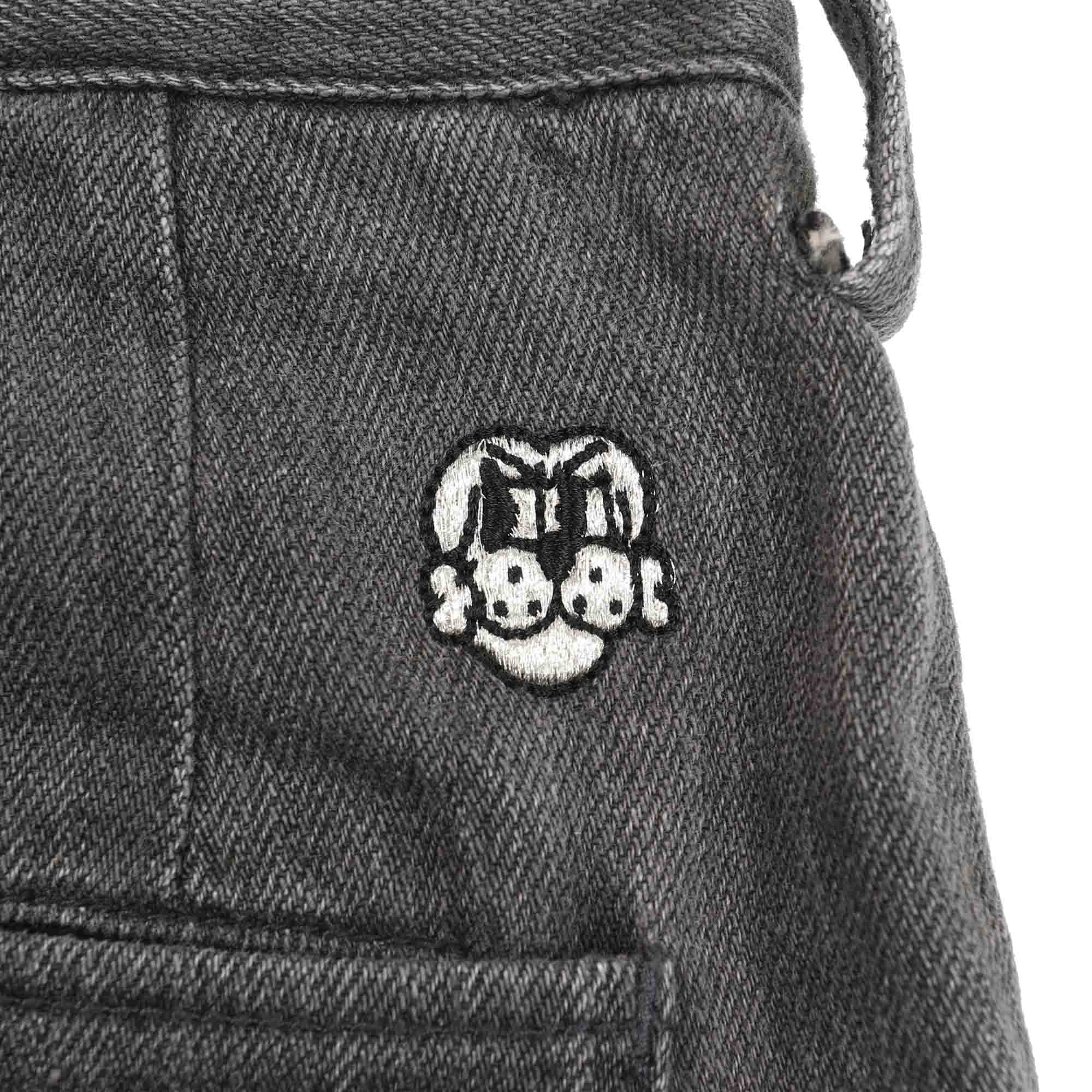 10 Pocket Double Knee Denim - Washed Black product photo