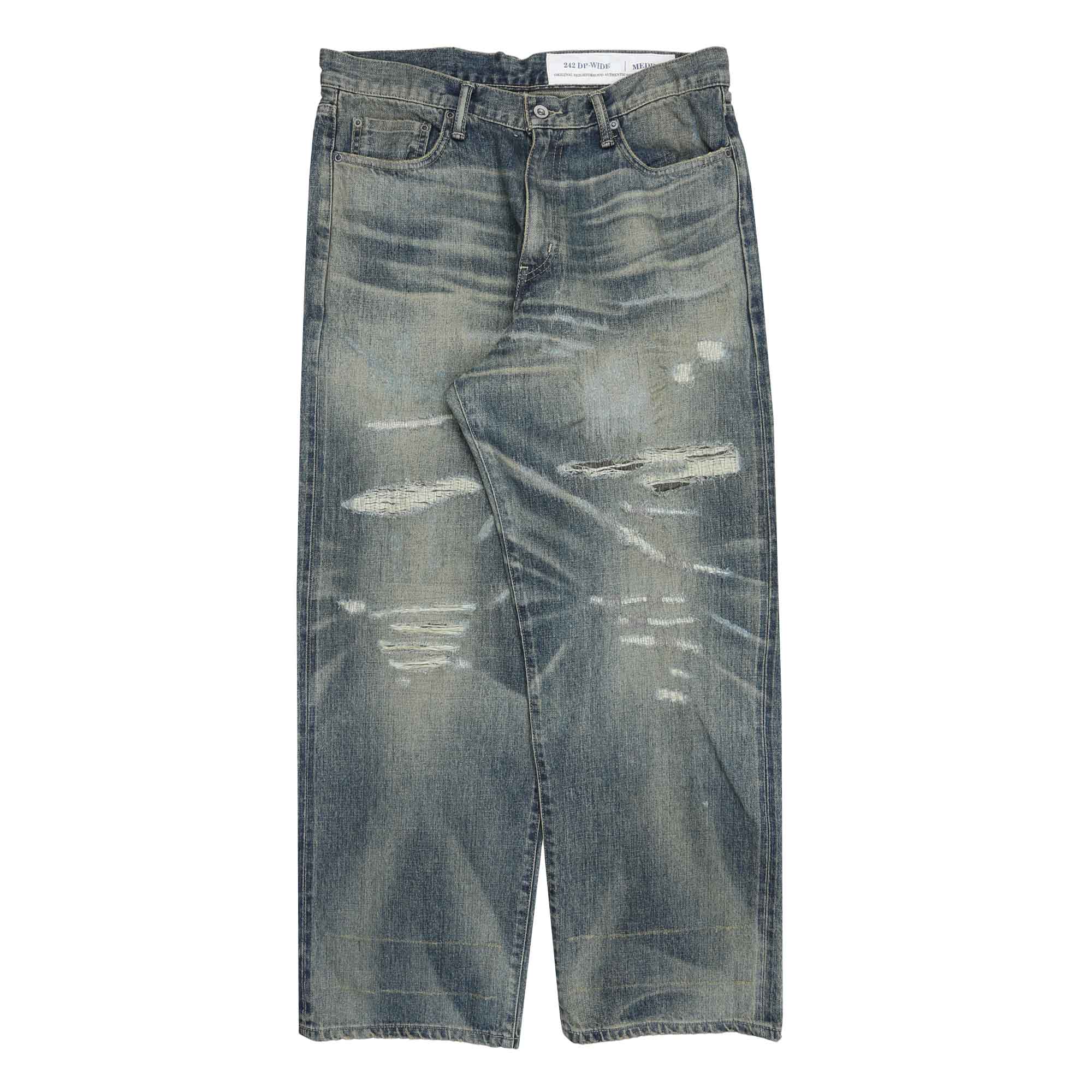 Savage Denim DP Wide Pants - Indigo product photo