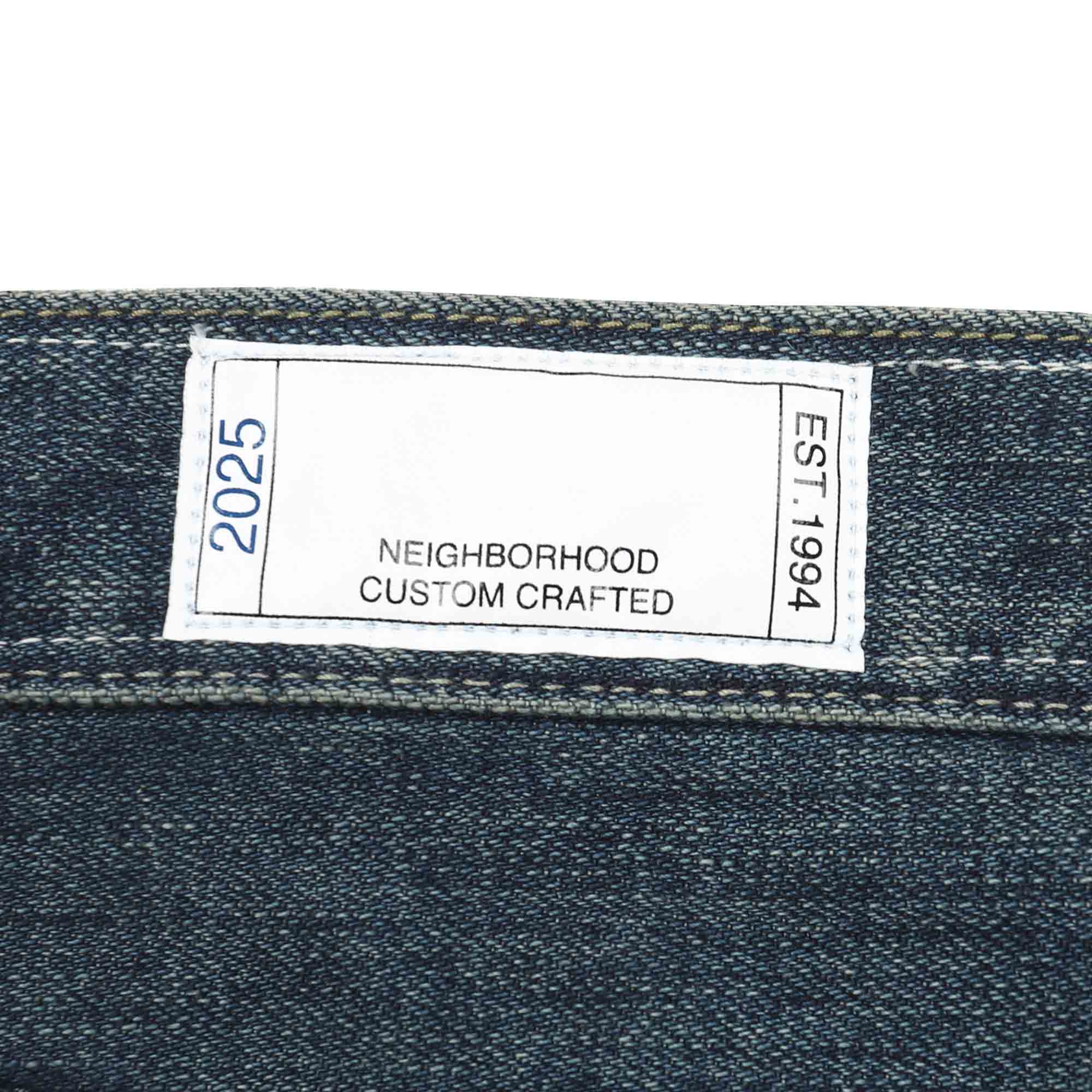 Washed Denim DP Wide Pants - Indigo product photo
