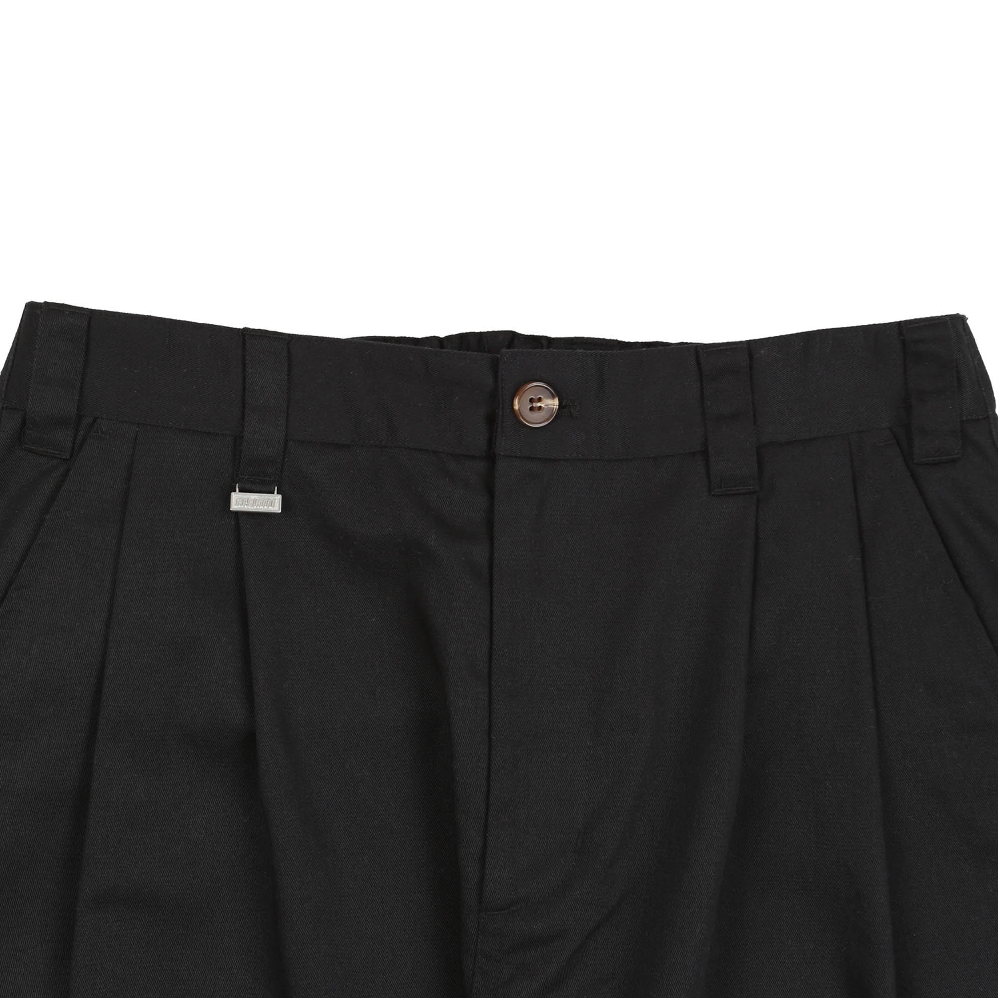 Elastic Waist Baggy Pant - Black product photo