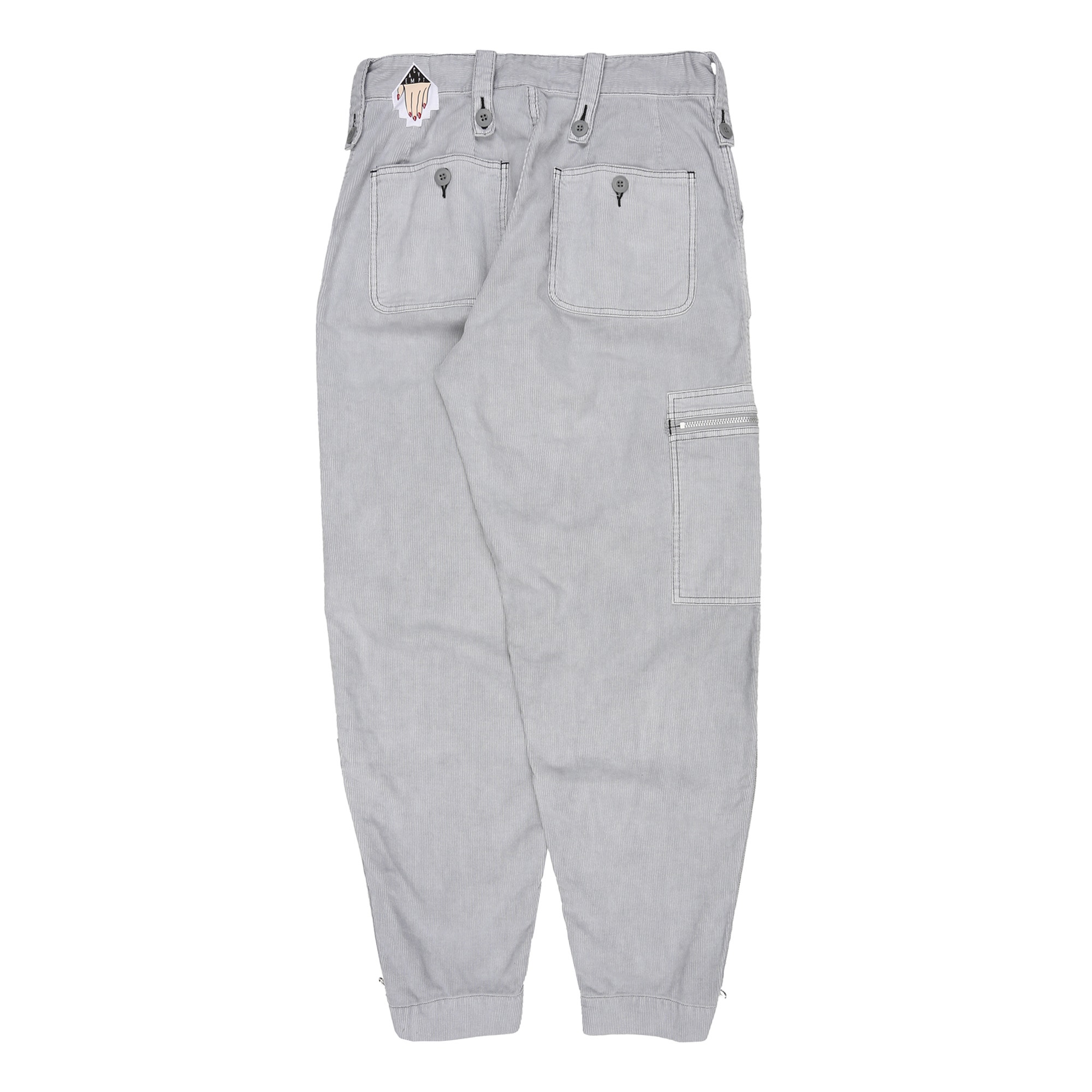 Overdye Cord Yossrian Pants #5 - Grey product photo