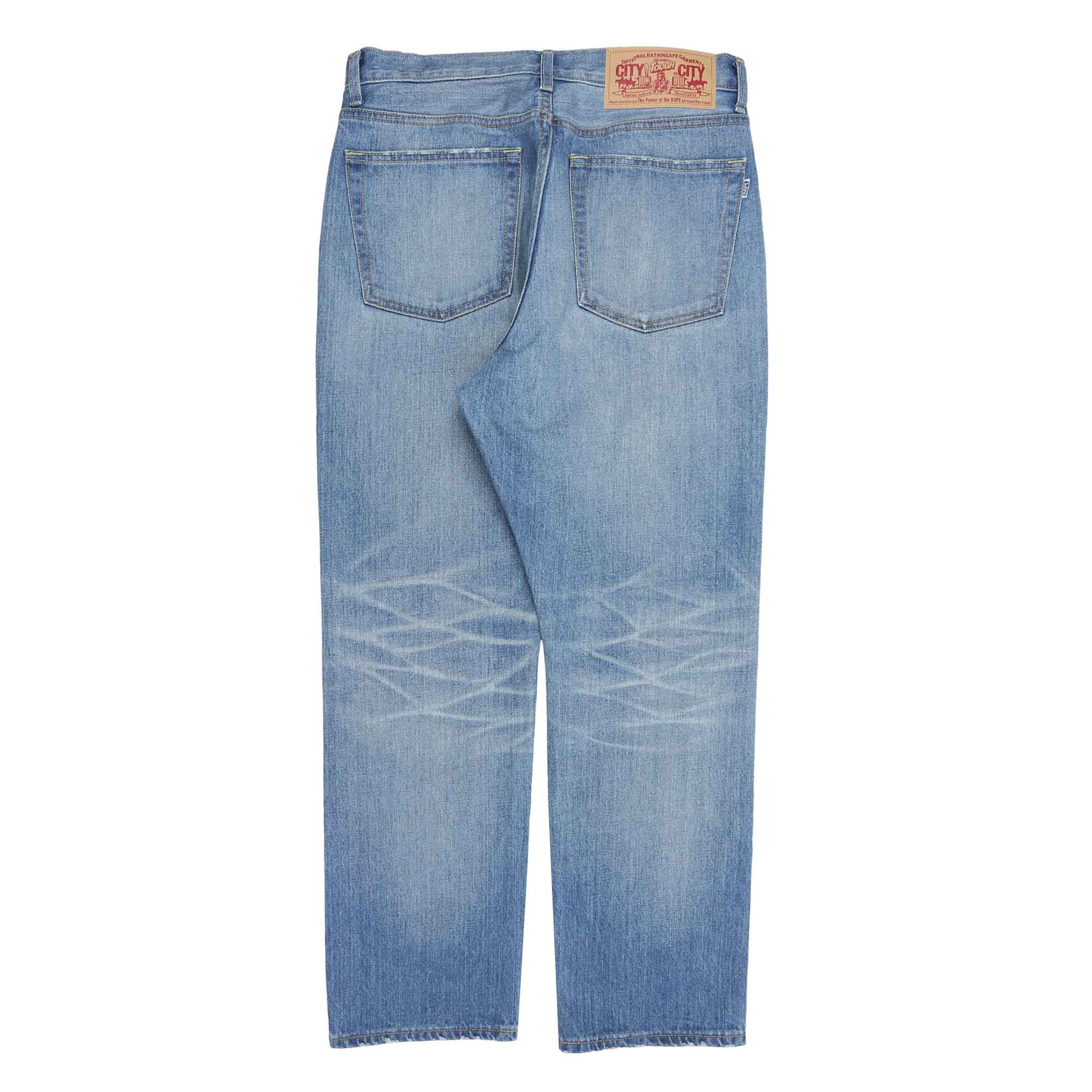 Twin Sta Relaxed Fit Denim Pants - Light Indigo product photo