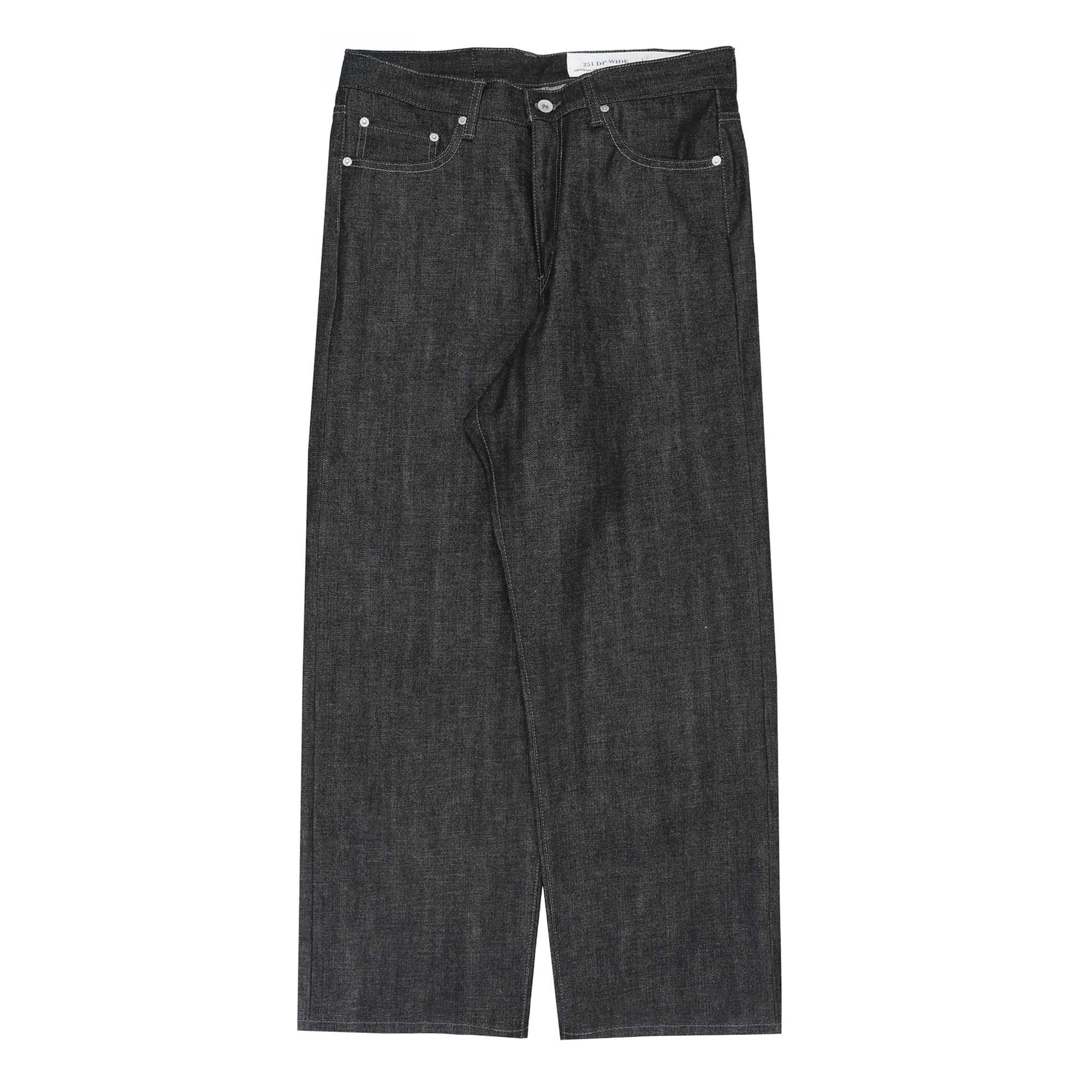 Rigid Denim DP Wide Pants - Black product photo