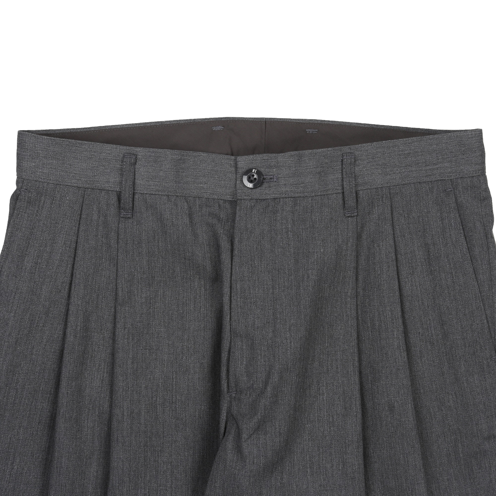 Two Tuck Pants - Charcoal product photo