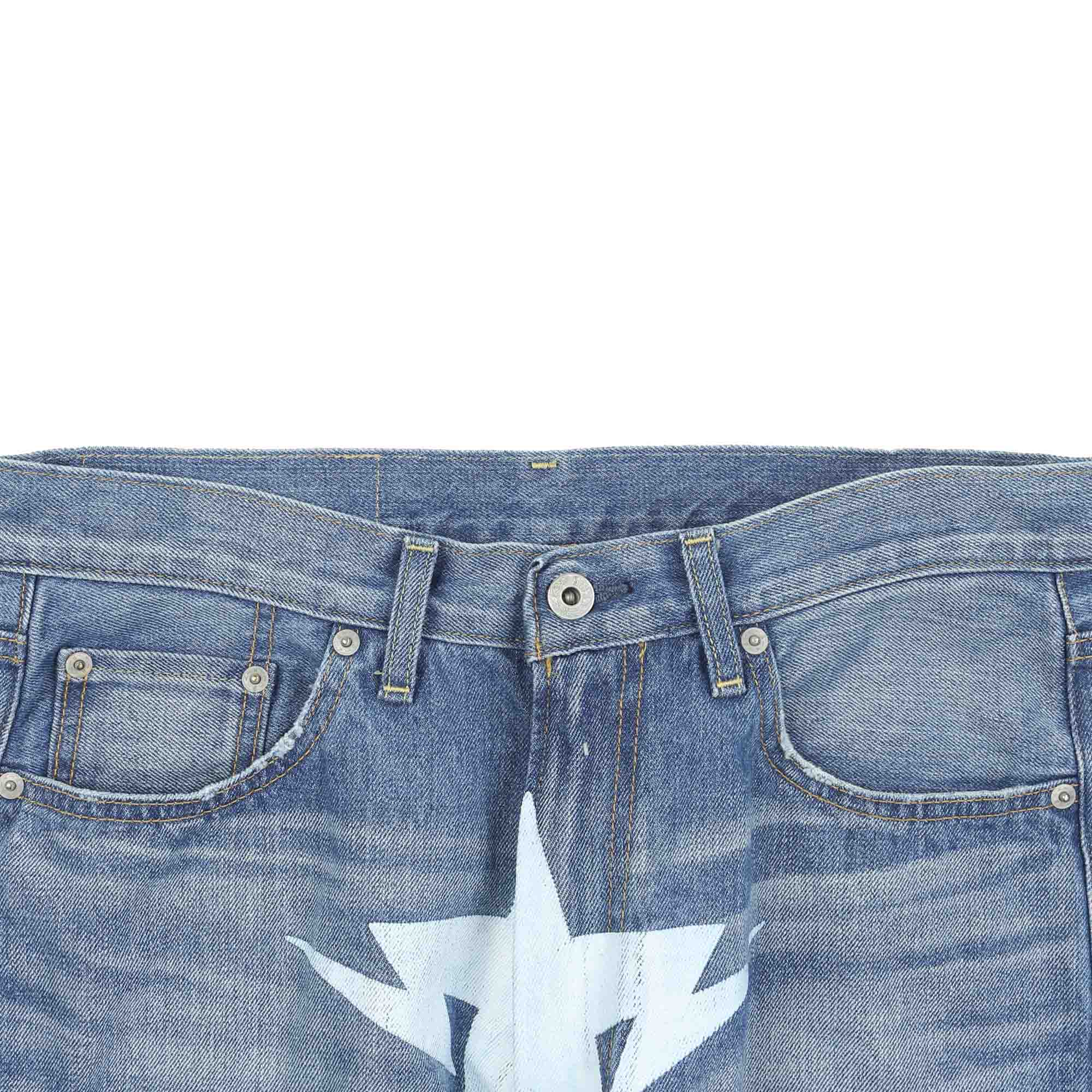 Twin Sta Relaxed Fit Denim Pants - Light Indigo product photo