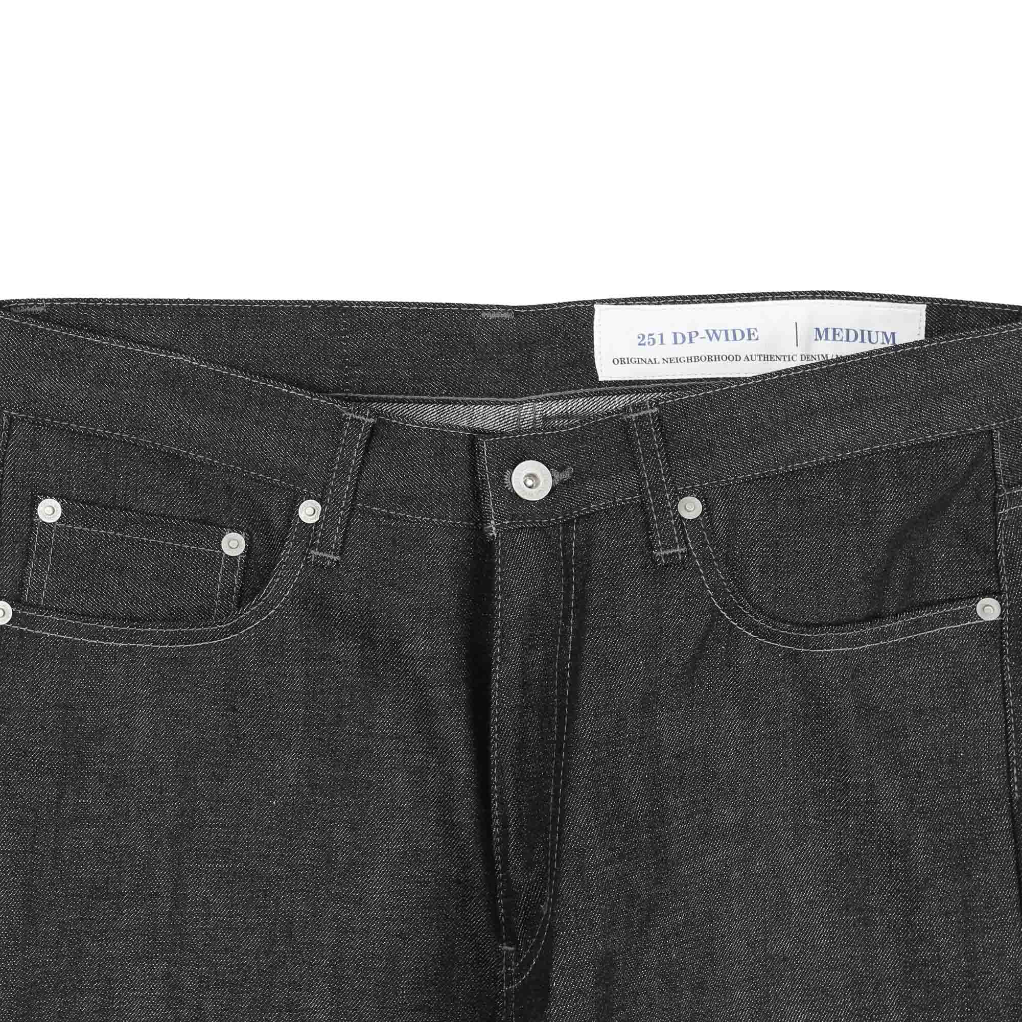 Rigid Denim DP Wide Pants - Black product photo