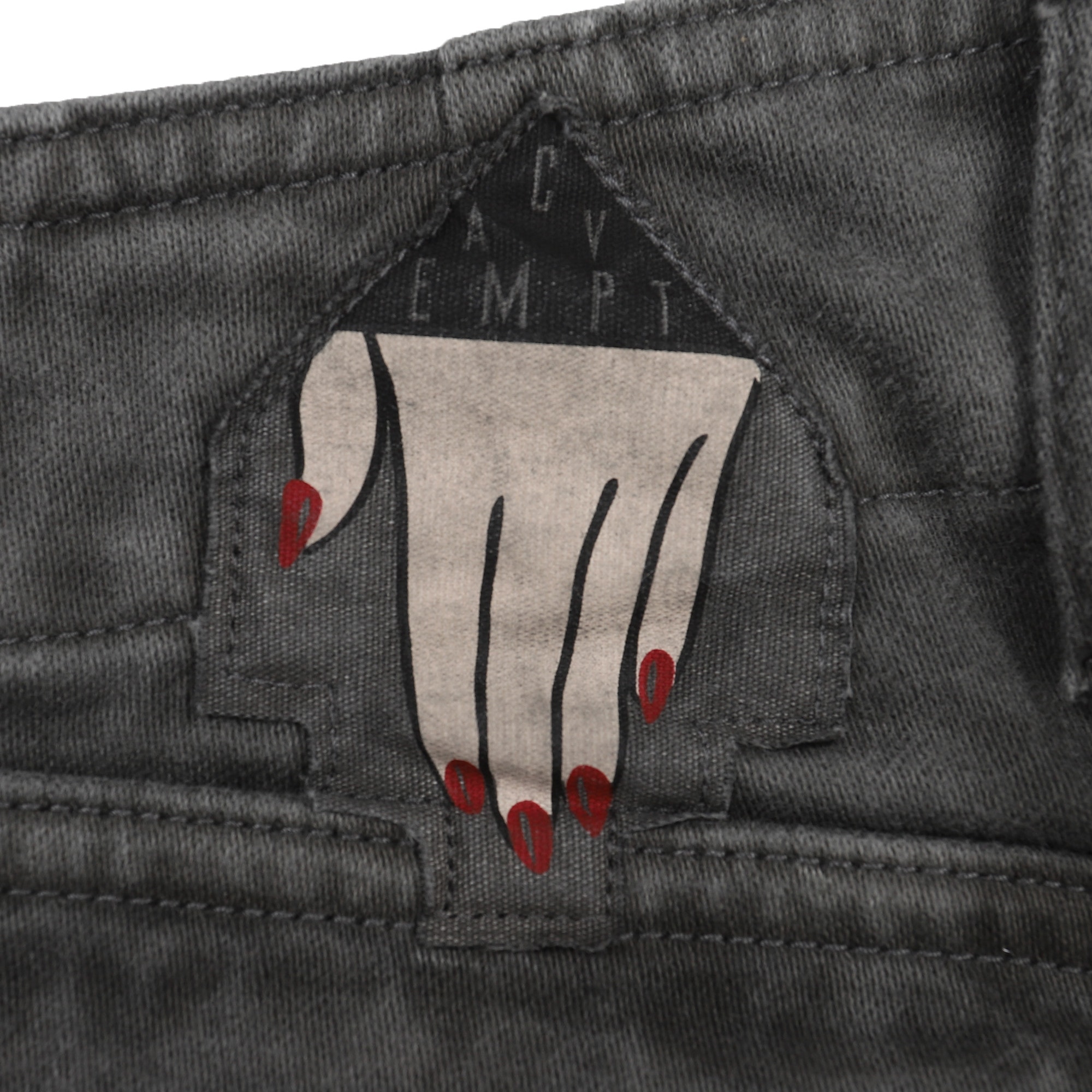 Overdye Cotton Casual Pants - Charcoal product photo
